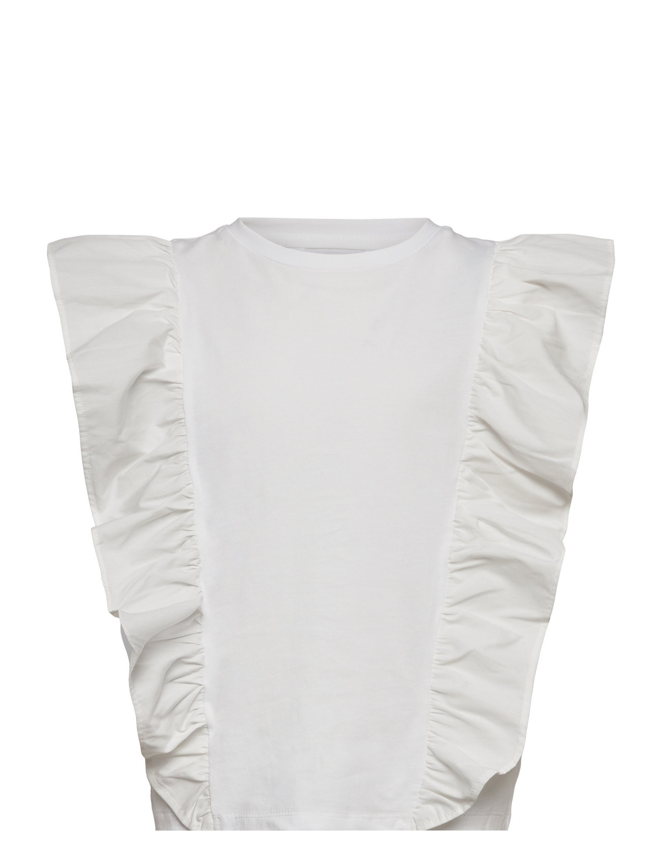 Ruffle T-Shirt White Mango
