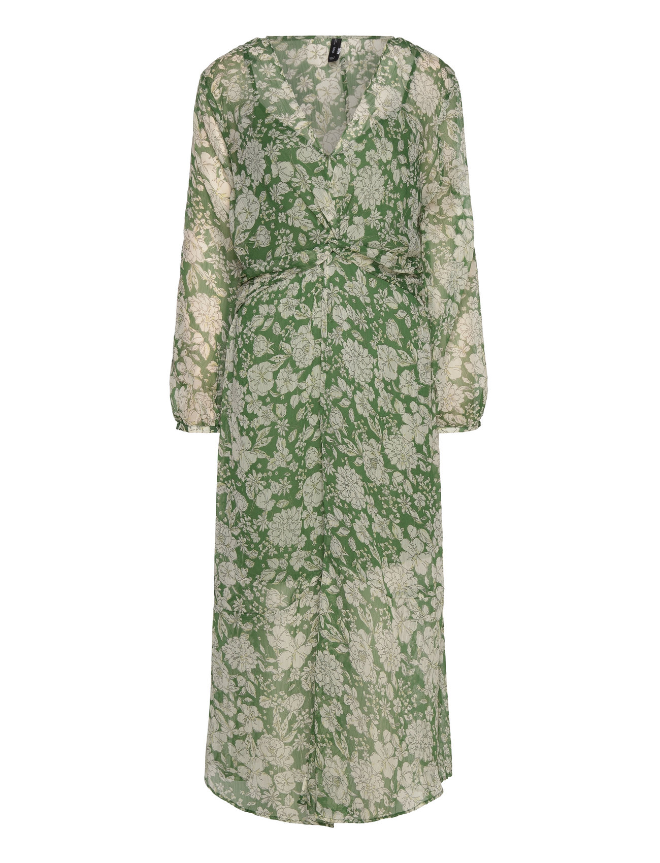 Midi Printed Dress Knelang Kjole Green Mango
