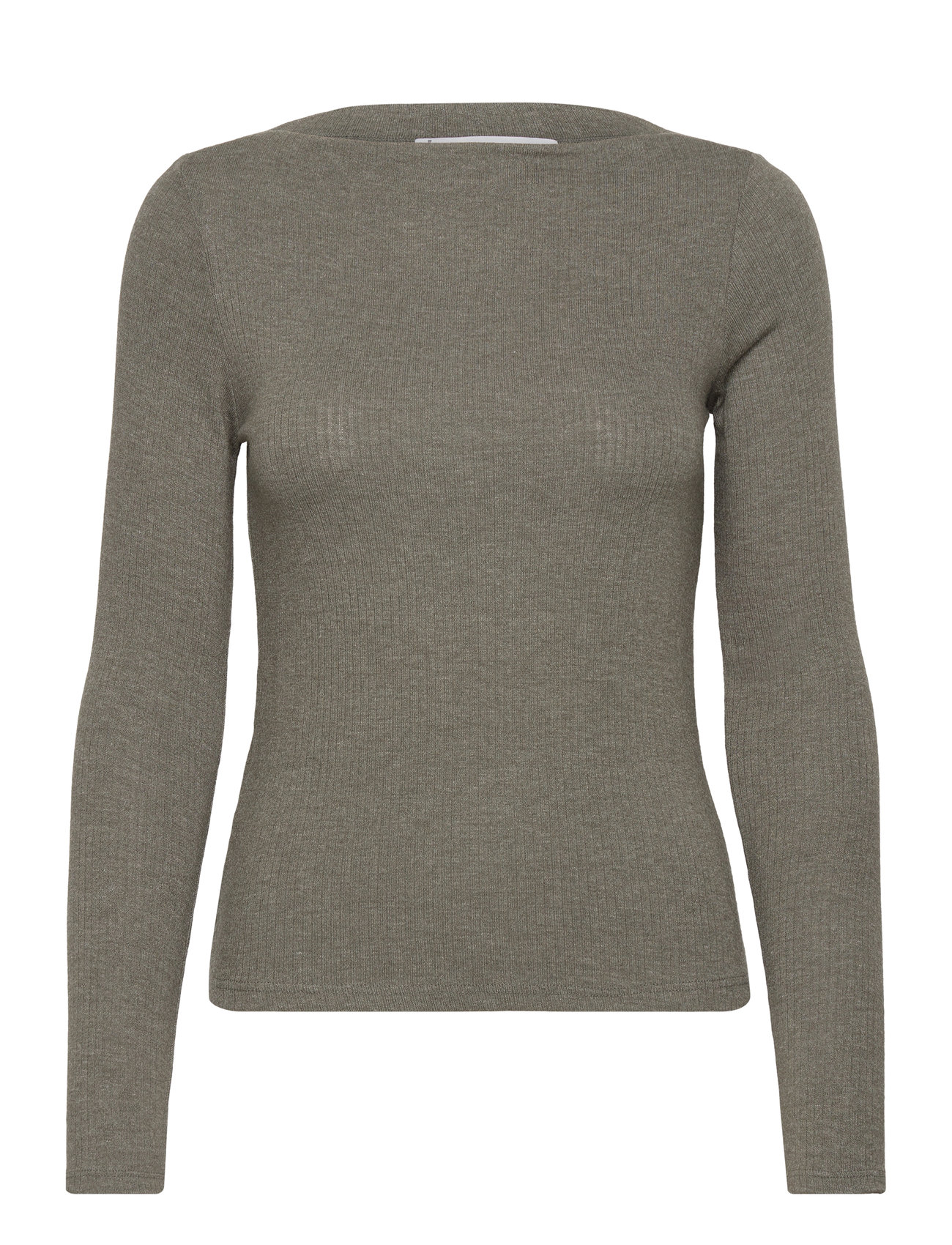 Boat Neck T-Shirt Beige Mango