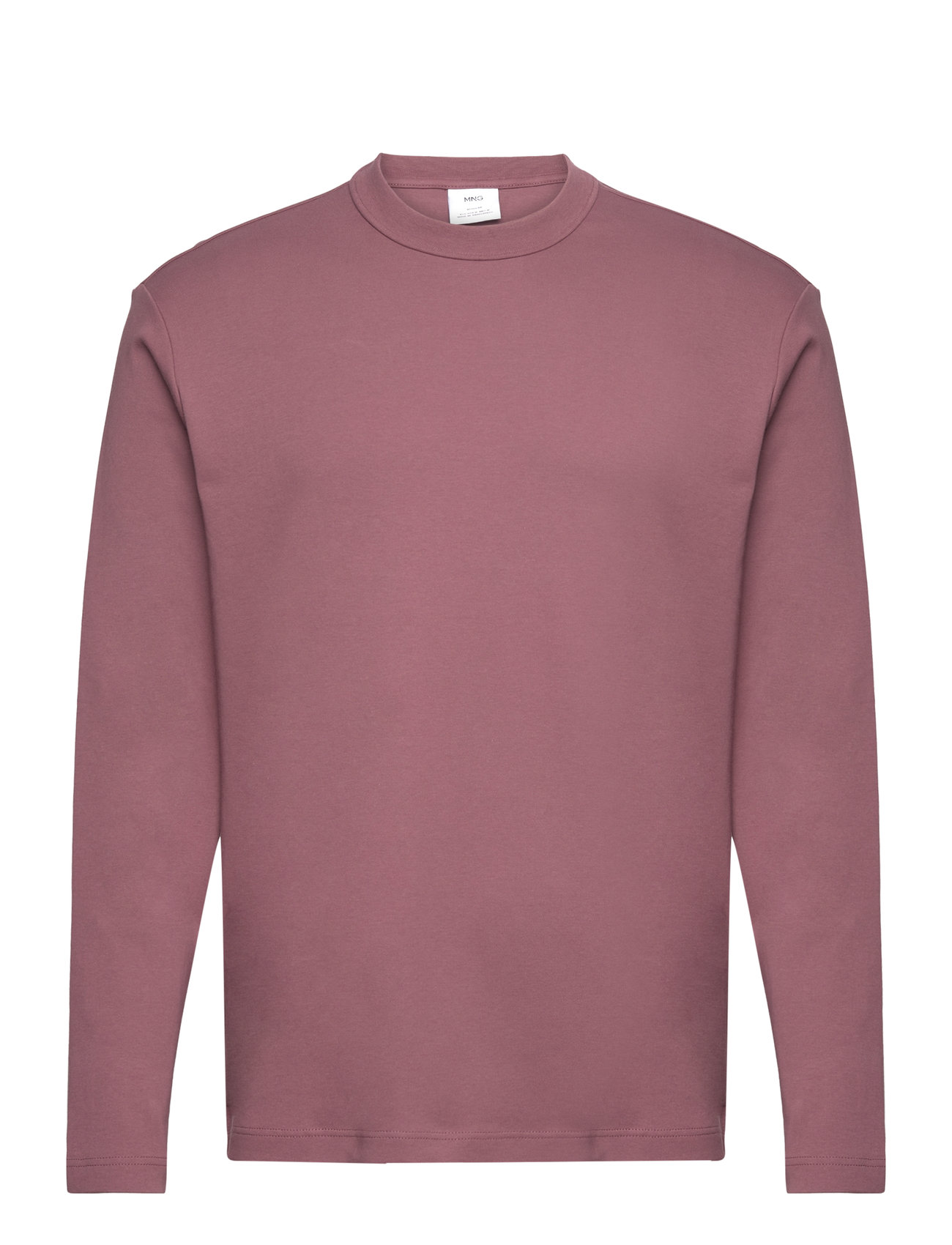 100% Cotton Long-Sleeved T-Shirt Tops T-Langærmet Skjorte Purple Mango