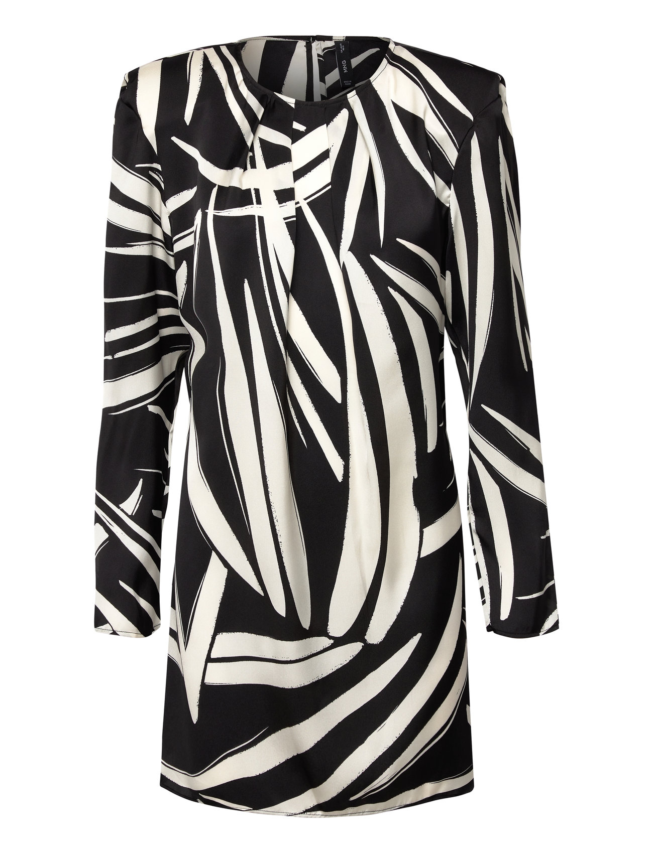 Printed Short Dress Black Mango 132622