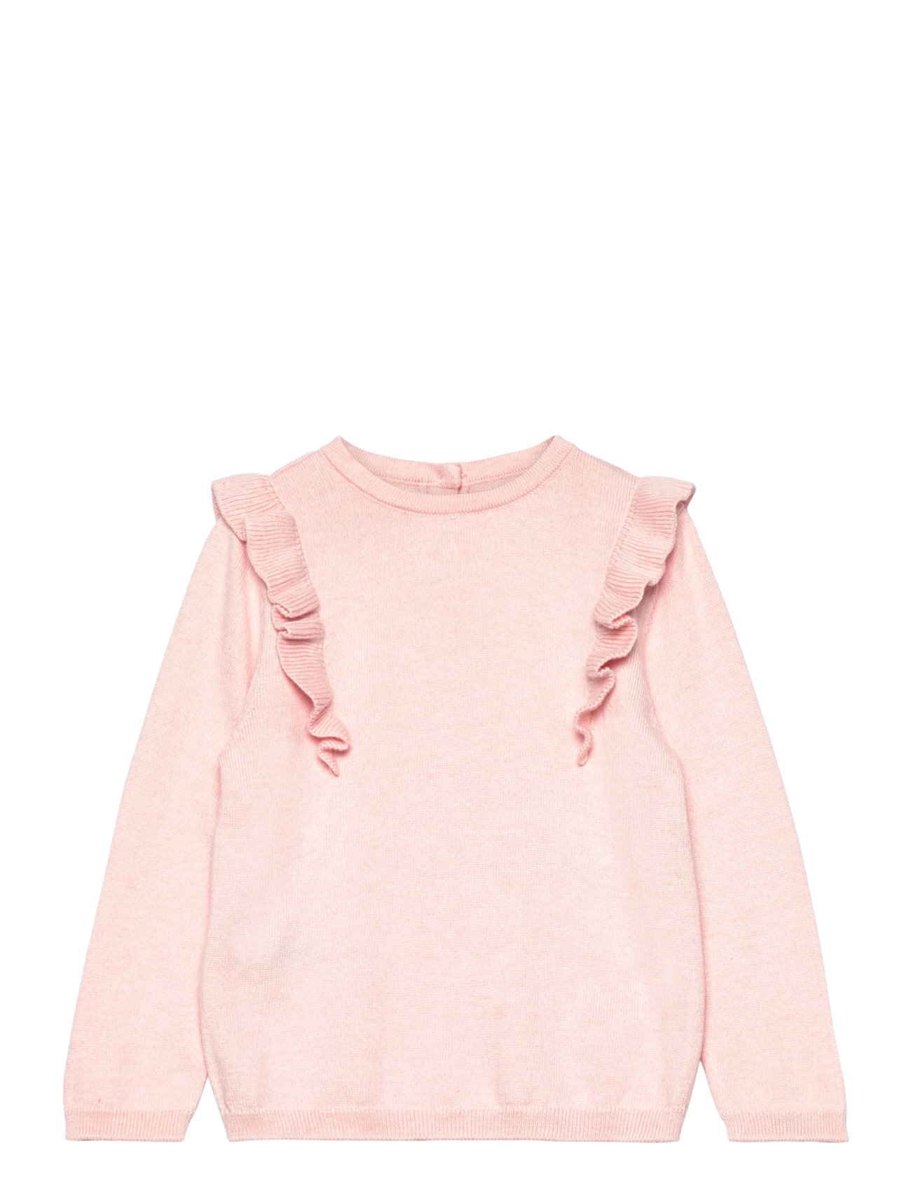 Ruffle Knitted Sweater Tops Knitwear Pullovers Pink Mango