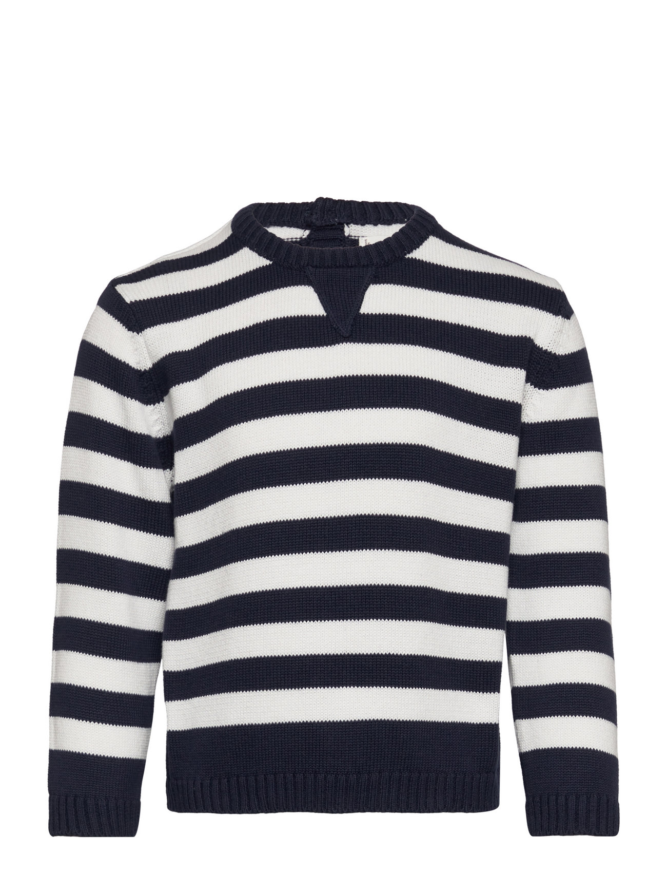 Striped Cotton Sweater Patterned Mango