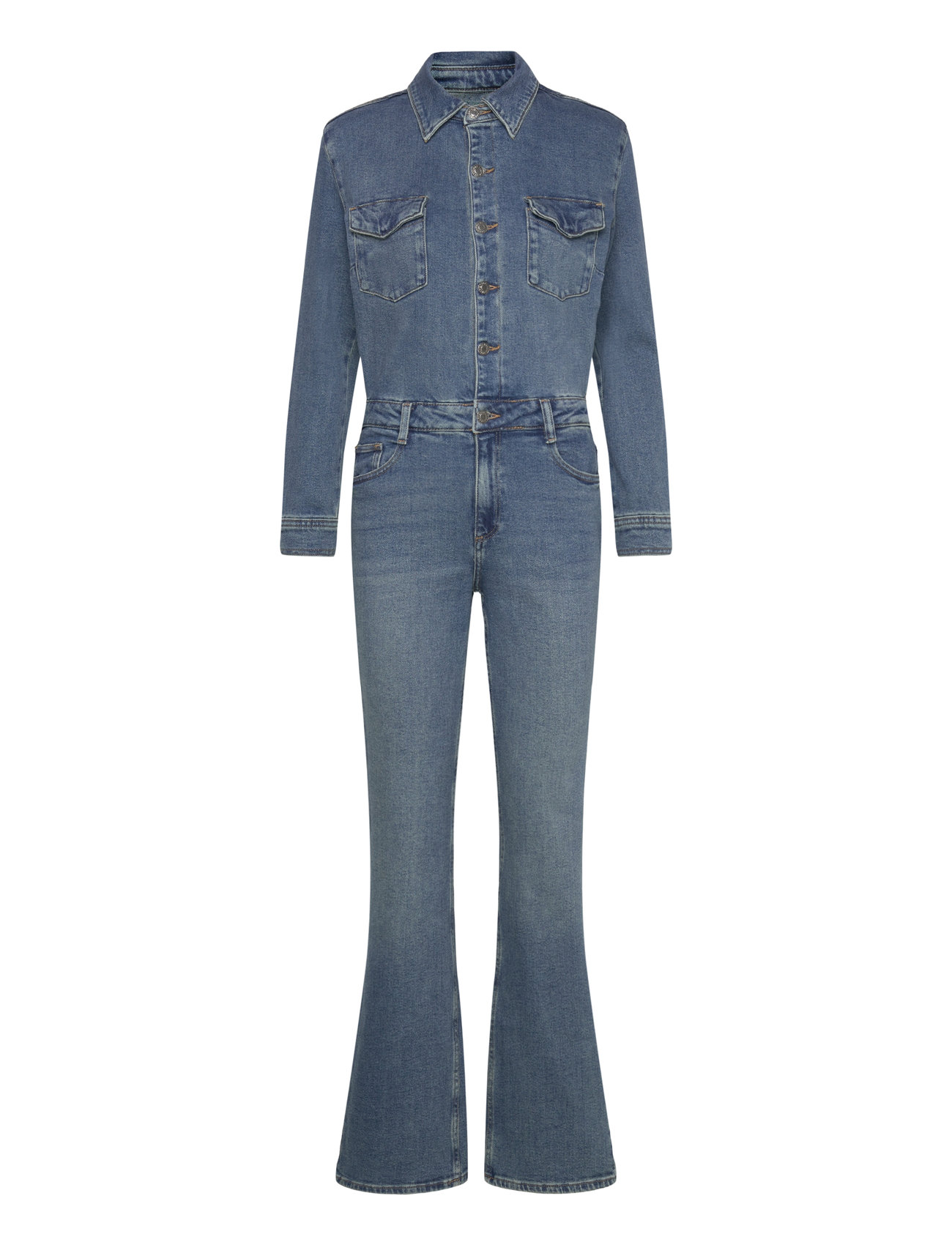 Long Denim Jumpsuit Blue Mango 71981