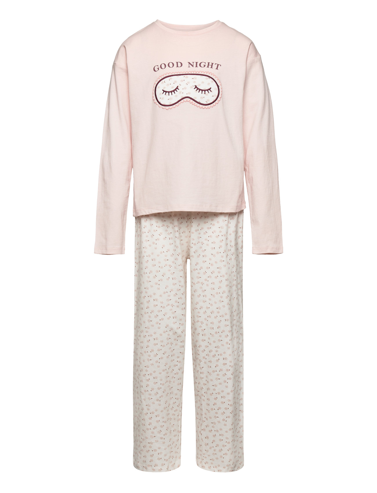 Mango Printed Long Pyjamas Rosa