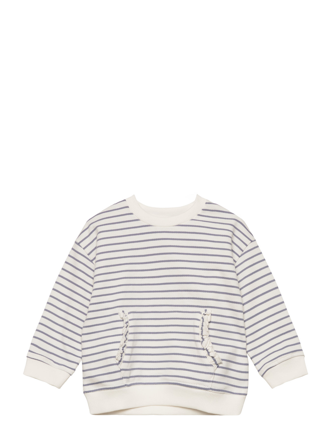 Striped Cotton-Blend Sweatshirt Patterned Mango 129185