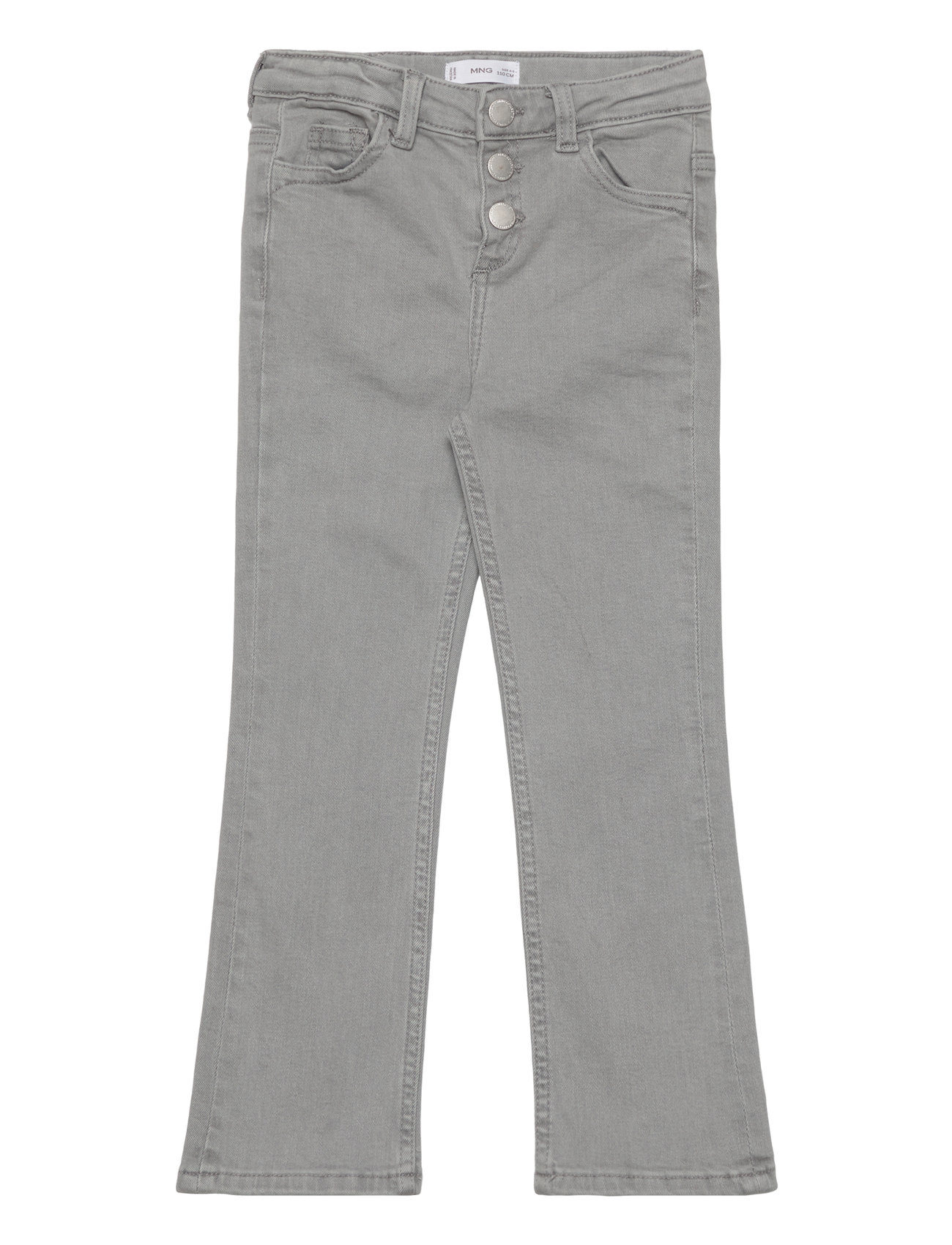 Buttons Flare Jeans Grey Mango