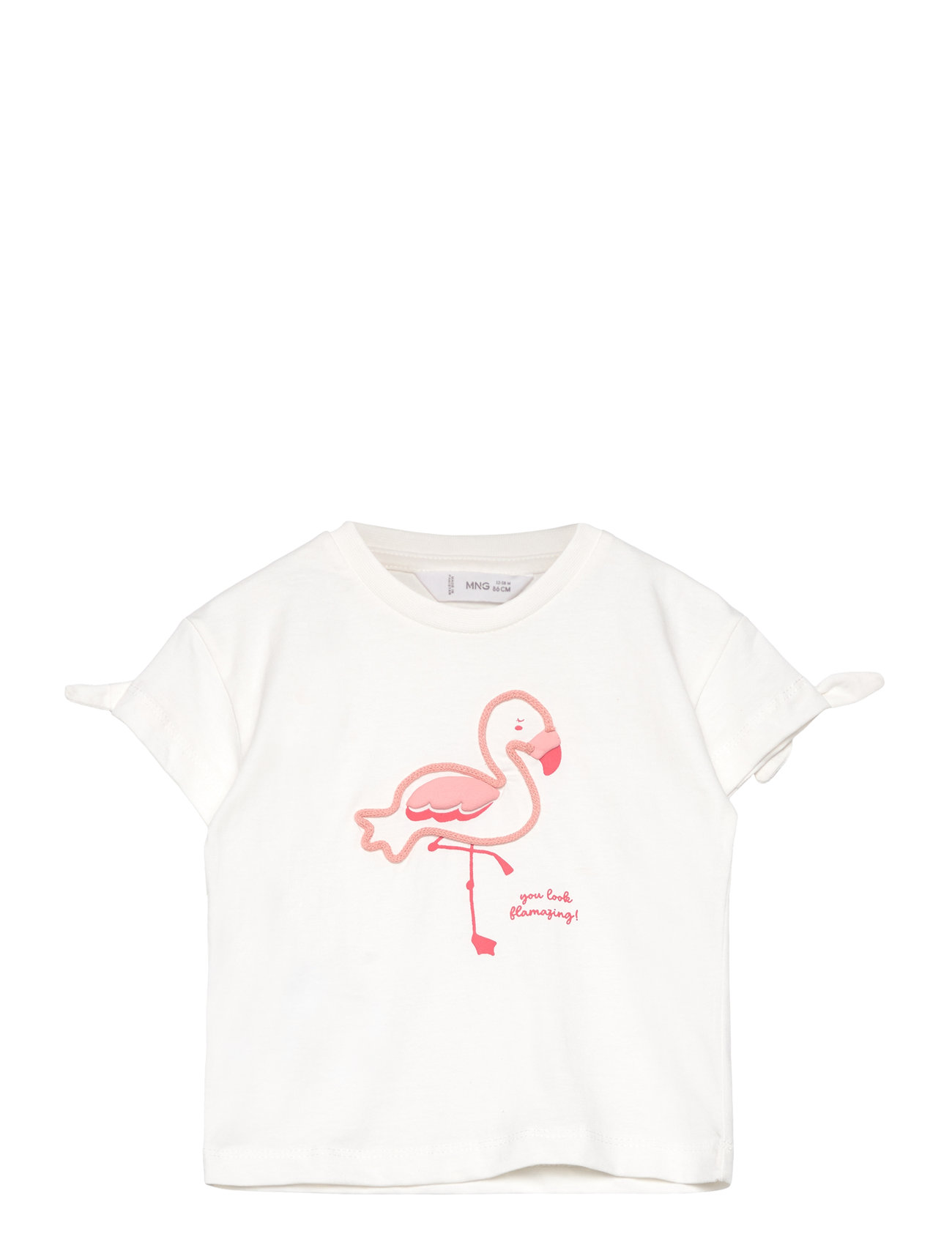 Printed Cotton-Blend T-Shirt White Mango 166149