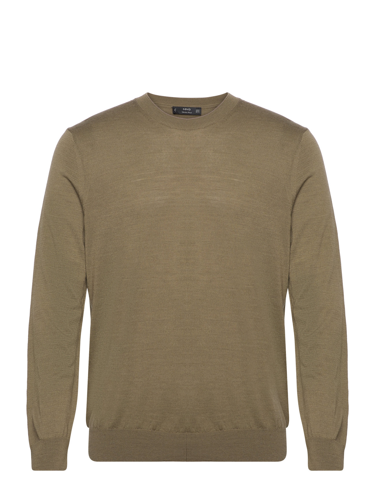 Merino Wool Washable Sweater Khaki Mango