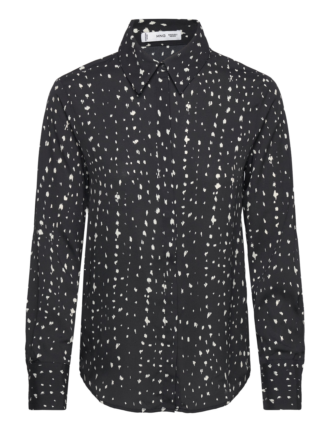 Regular Flowy Shirt Black Mango