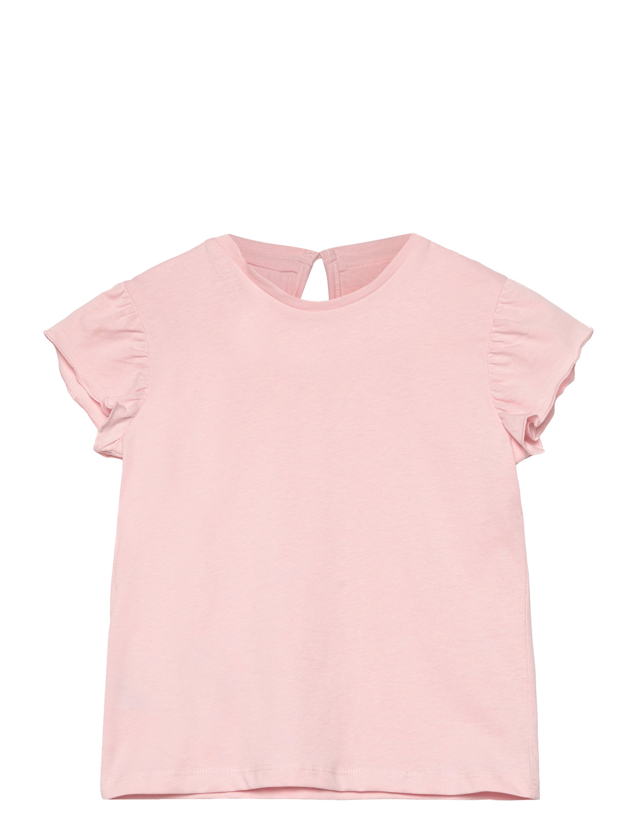 Frills Cotton T-Shirt Pink Mango