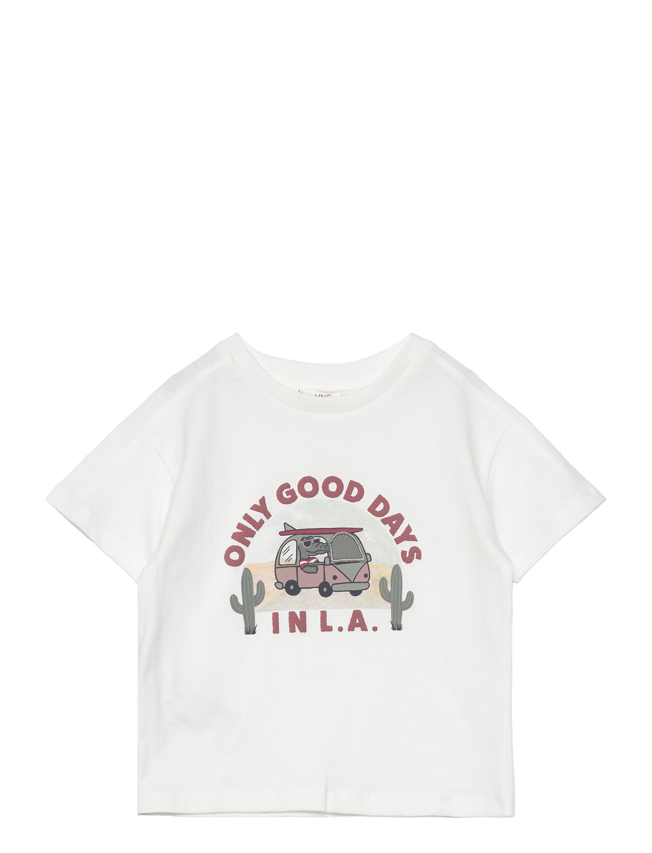 Cotton Printed T-Shirt White Mango 154761