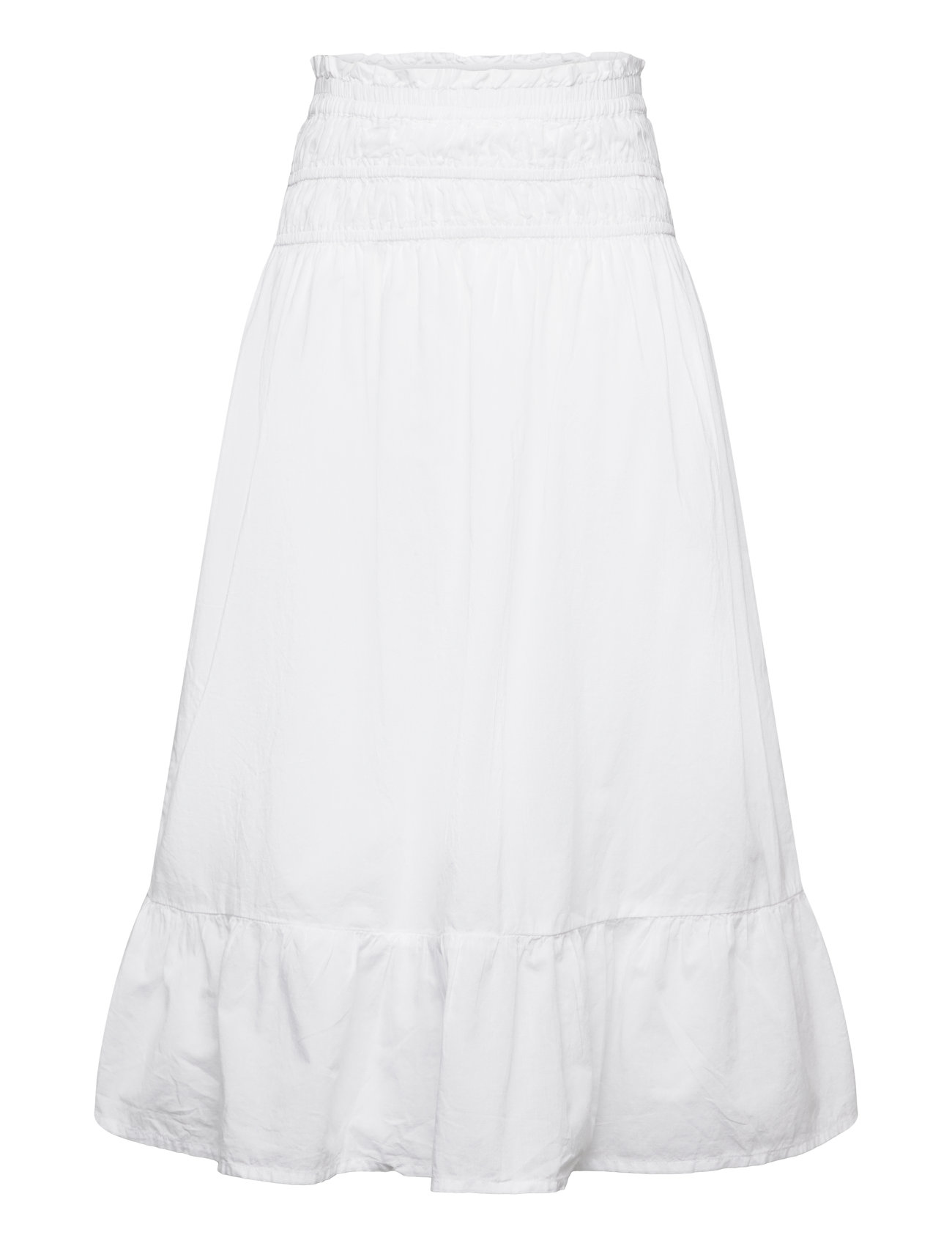 Ruffled Long Skirt White Mango