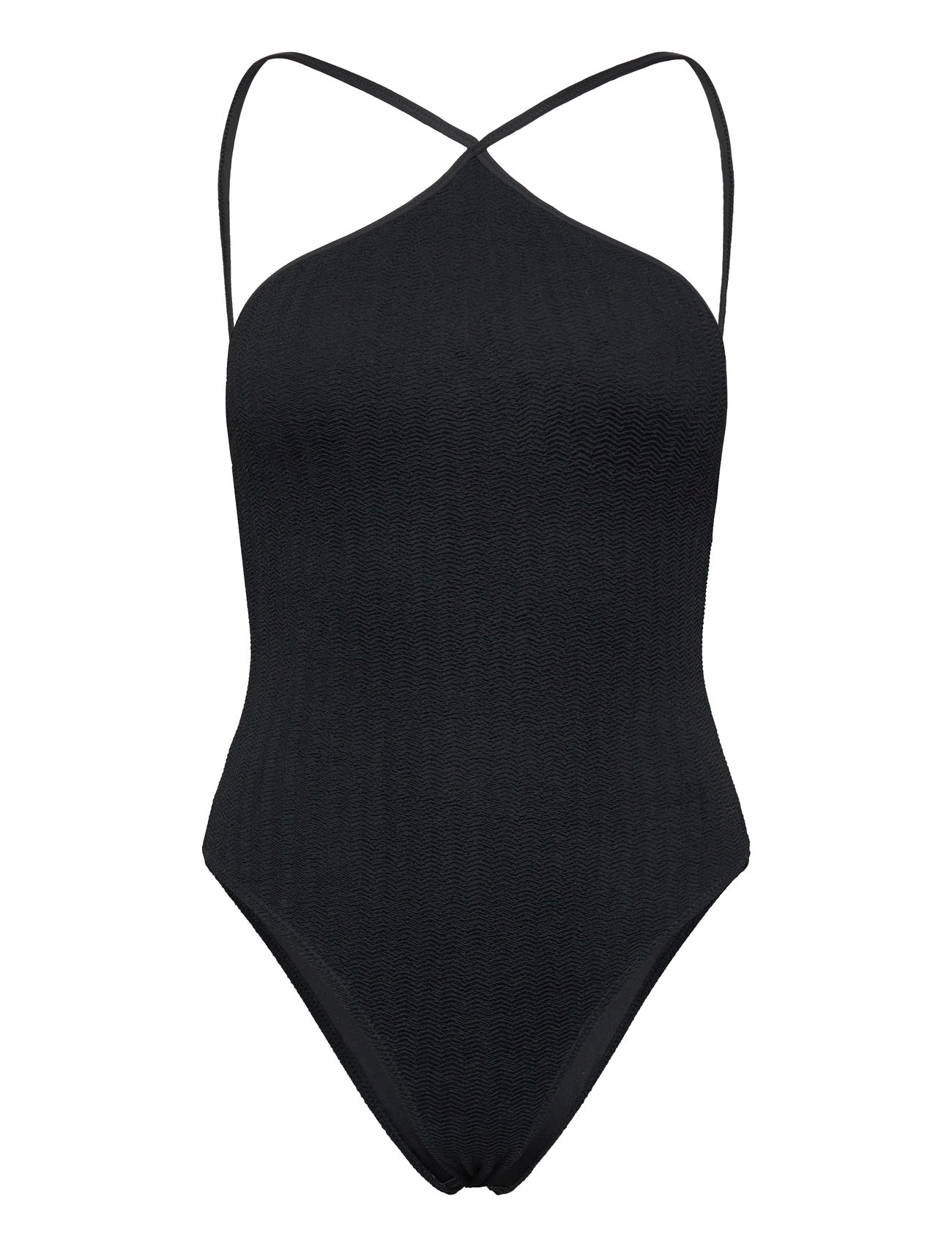 Halter Neck Swimsuit Badedrakt Badetøy Black Mango