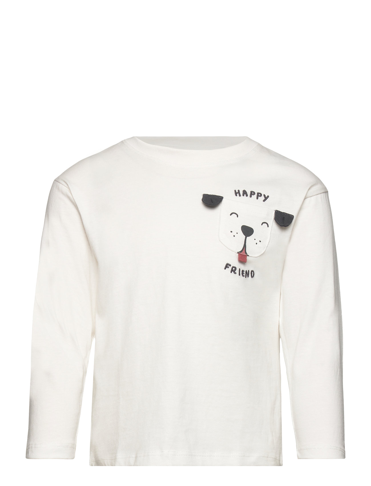 Printed Long Sleeve T-Shirt White Mango 148046