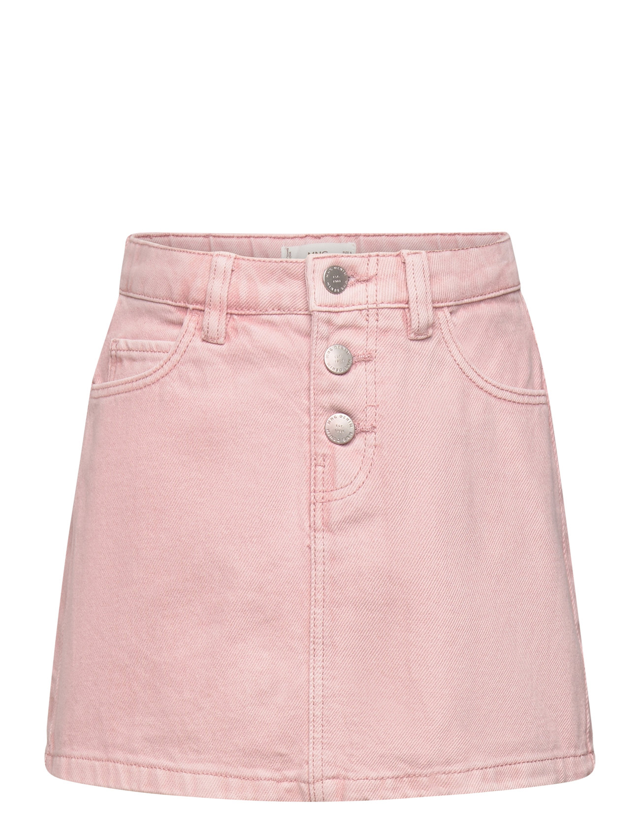 Denim Skirt With Buttons Dresses & Skirts Skirts Denim Skirts Pink Mango