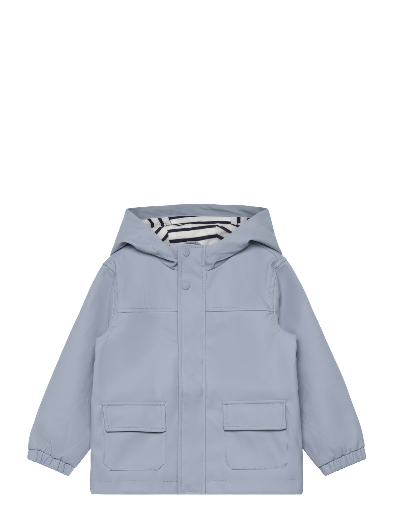 Hooded Water-Repellent Parka Blue Mango