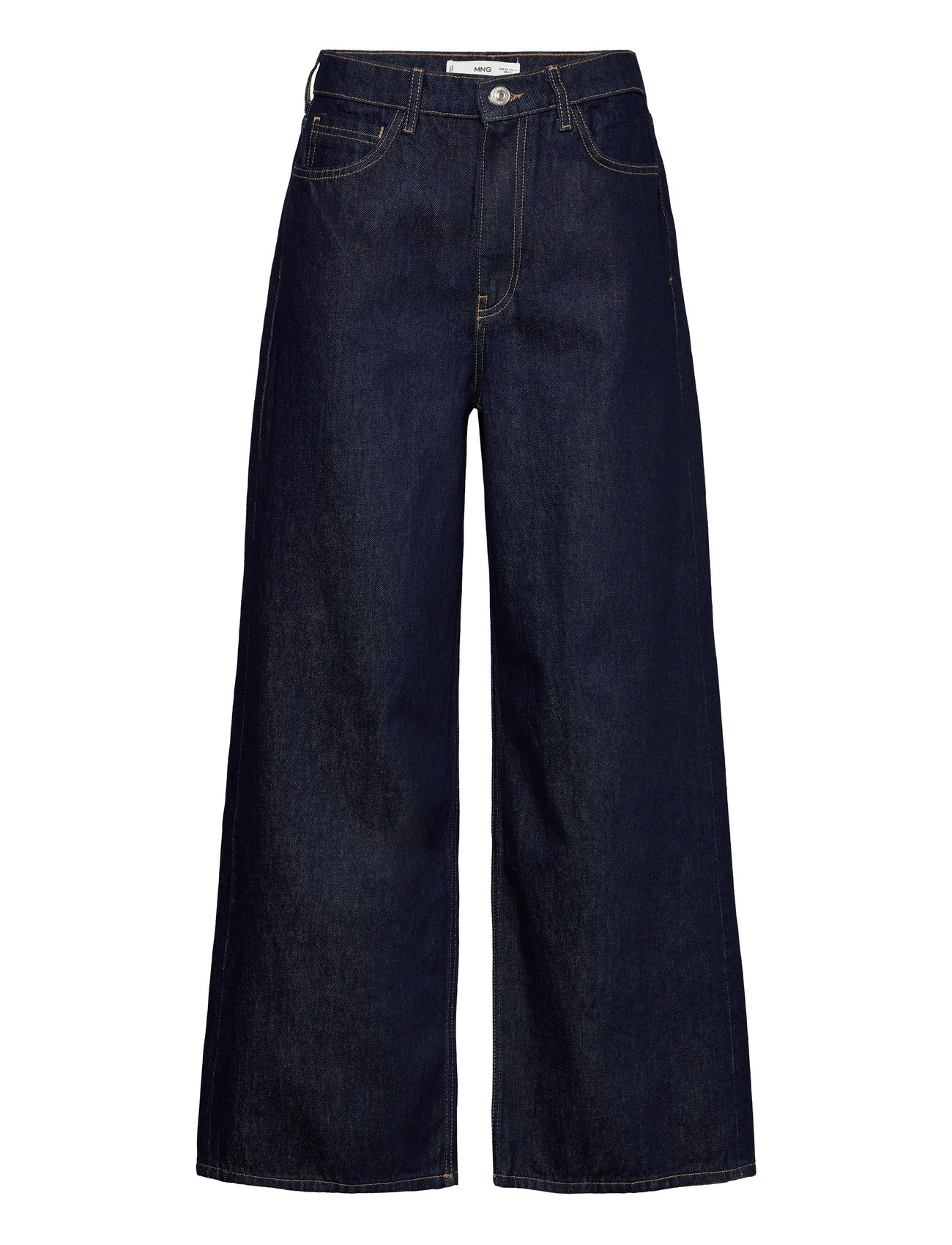 Mango Low-Rise Loose-Fit Wideleg Jeans Blå