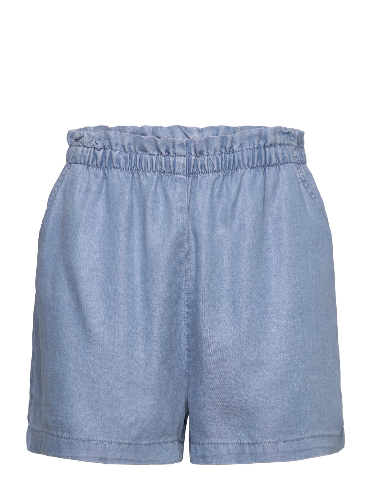 Lyocell Shorts With Elastic Waist Blue Mango