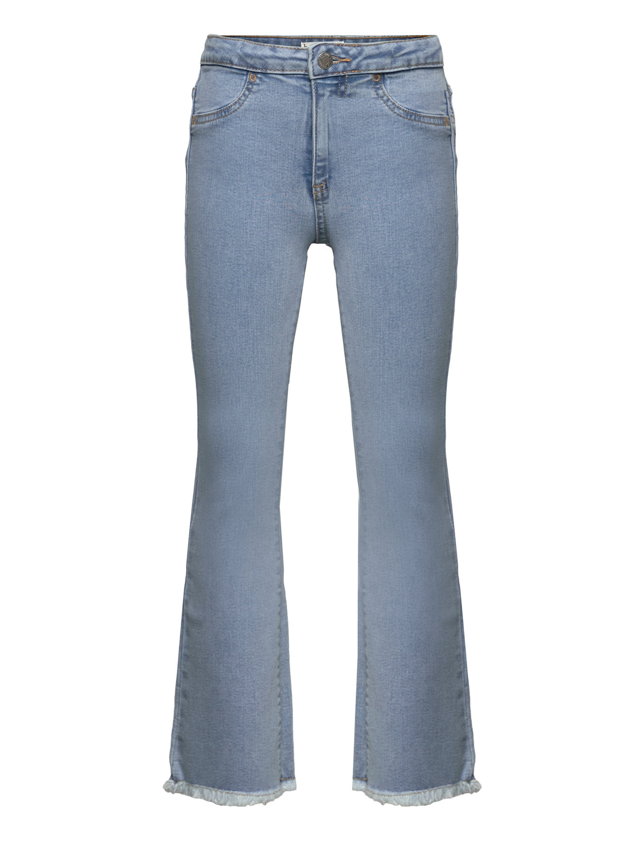 Frayed Finish Flare Jeans Blue Mango 148028
