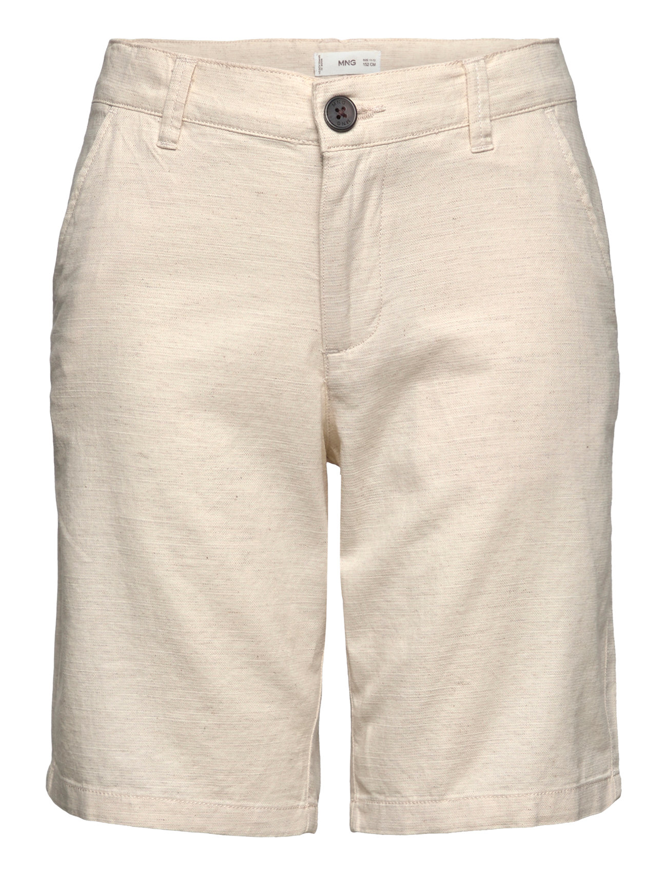 Linen Chino Bermuda Shorts Beige Mango