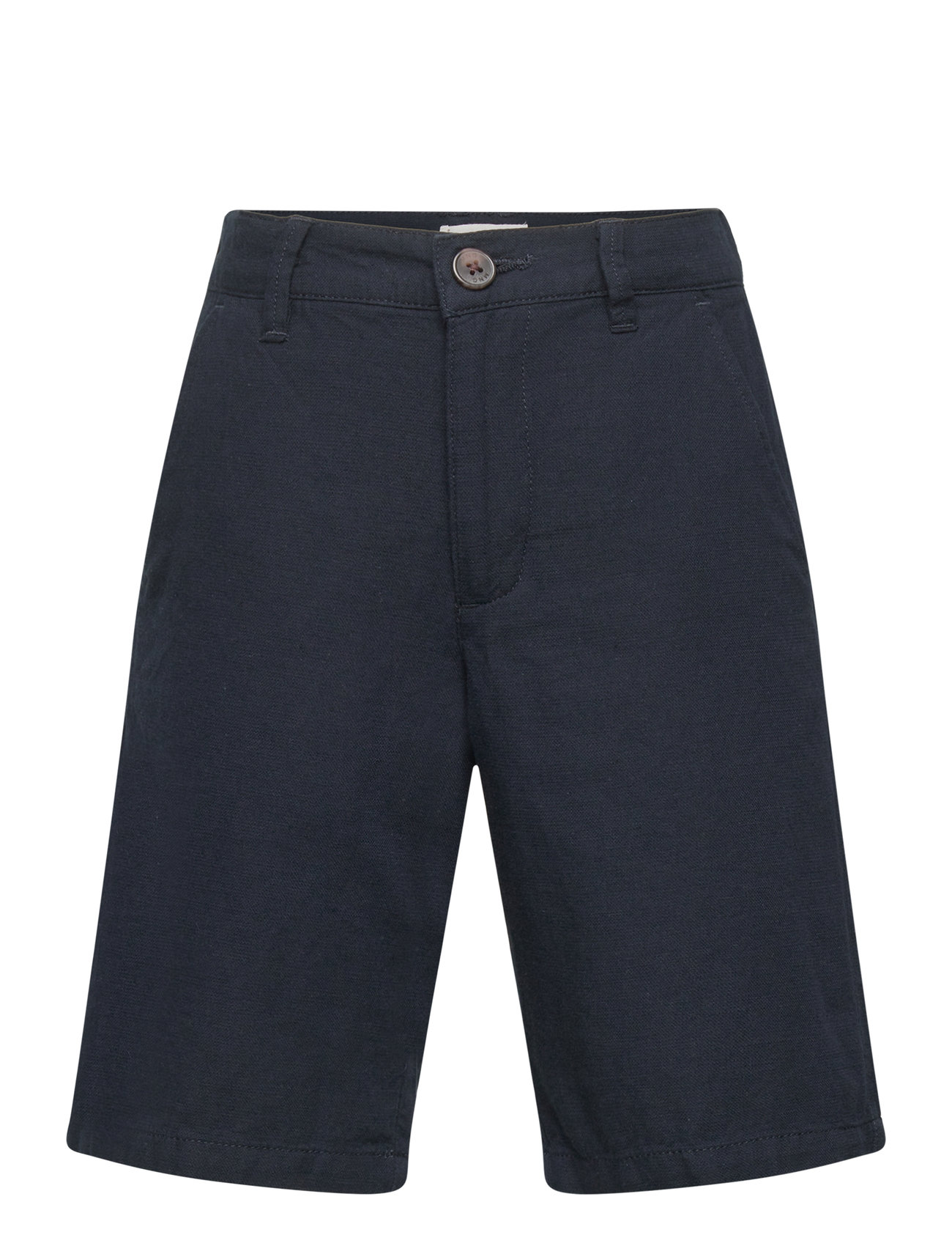 Linen Chino Bermuda Shorts Navy Mango