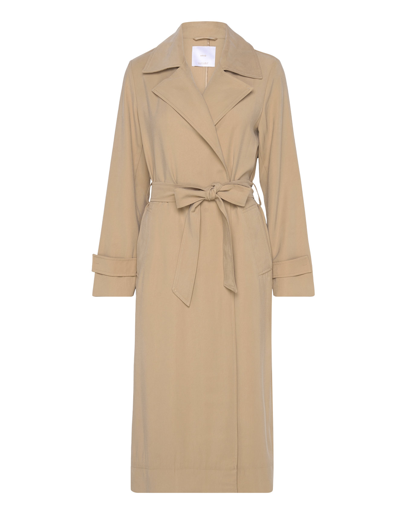 Flowy Lapel Trench Beige Mango