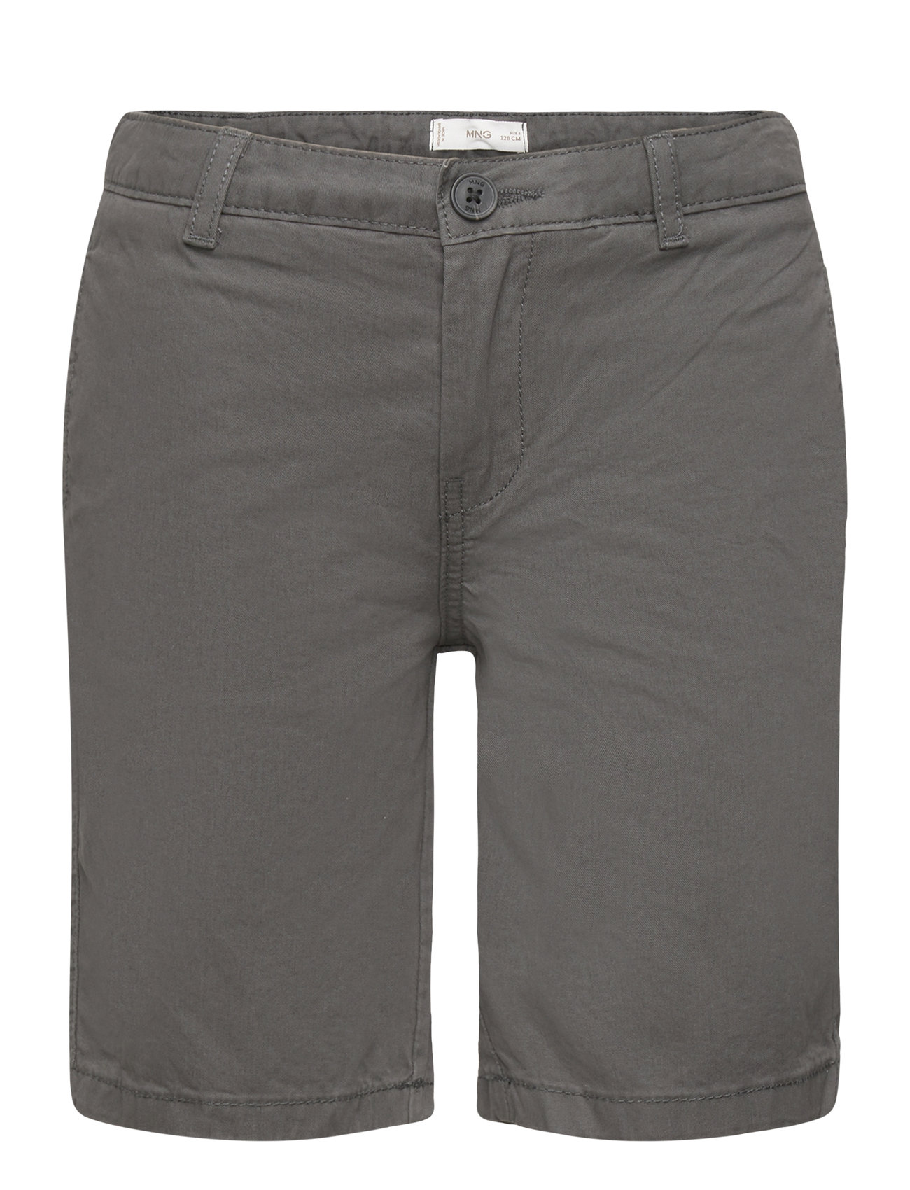 Slim-Fit Chino Cotton Bermuda Shorts Black Mango