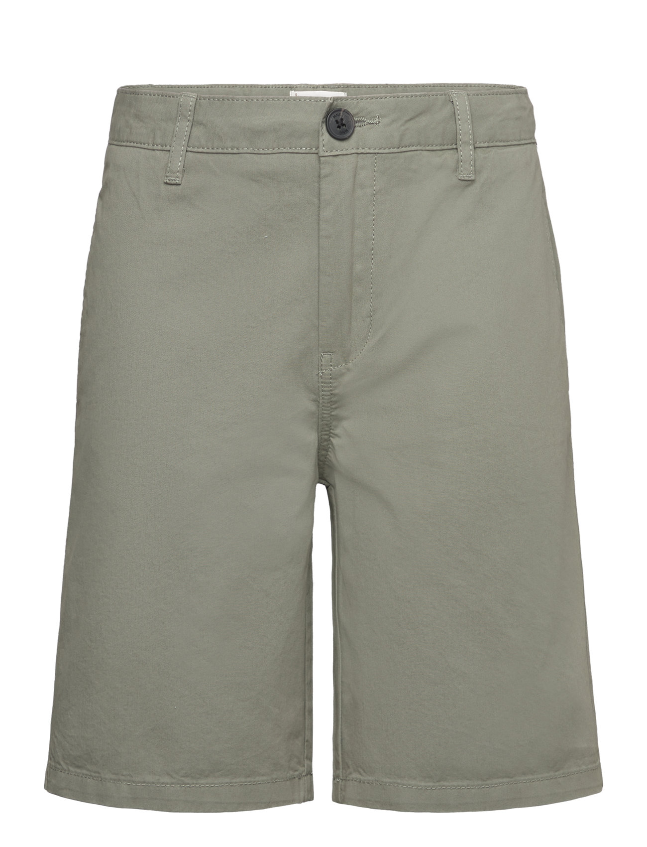 Slim-Fit Chino Cotton Bermuda Shorts Green Mango