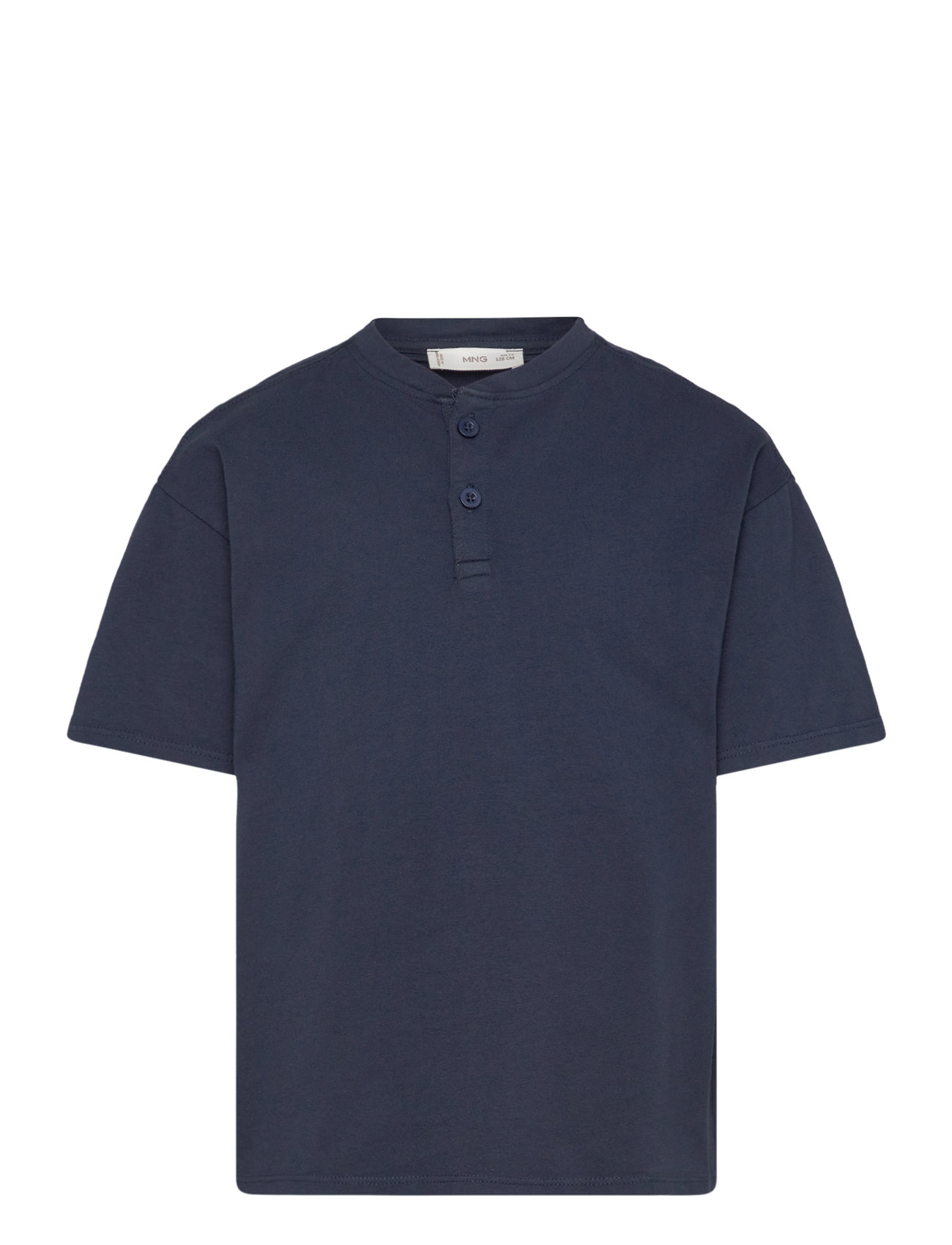 Butt D Cotton T-Shirt Navy Mango