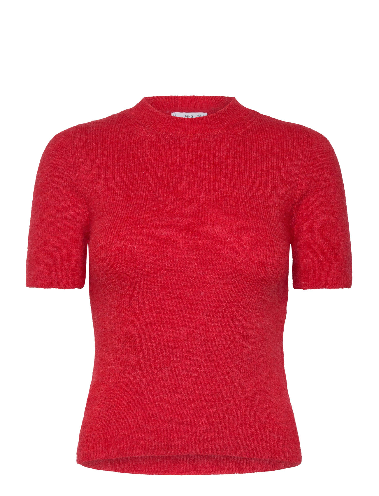 Short Sleeve Sweater Red Mango