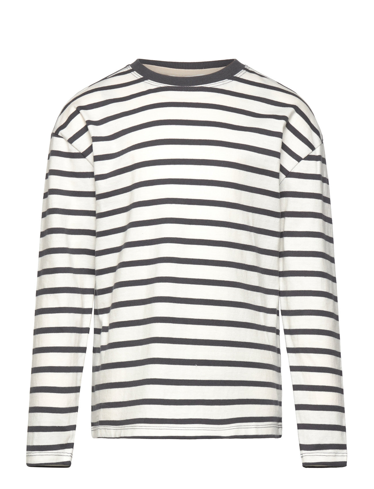 Striped Long Sleeves T-Shirt White Mango