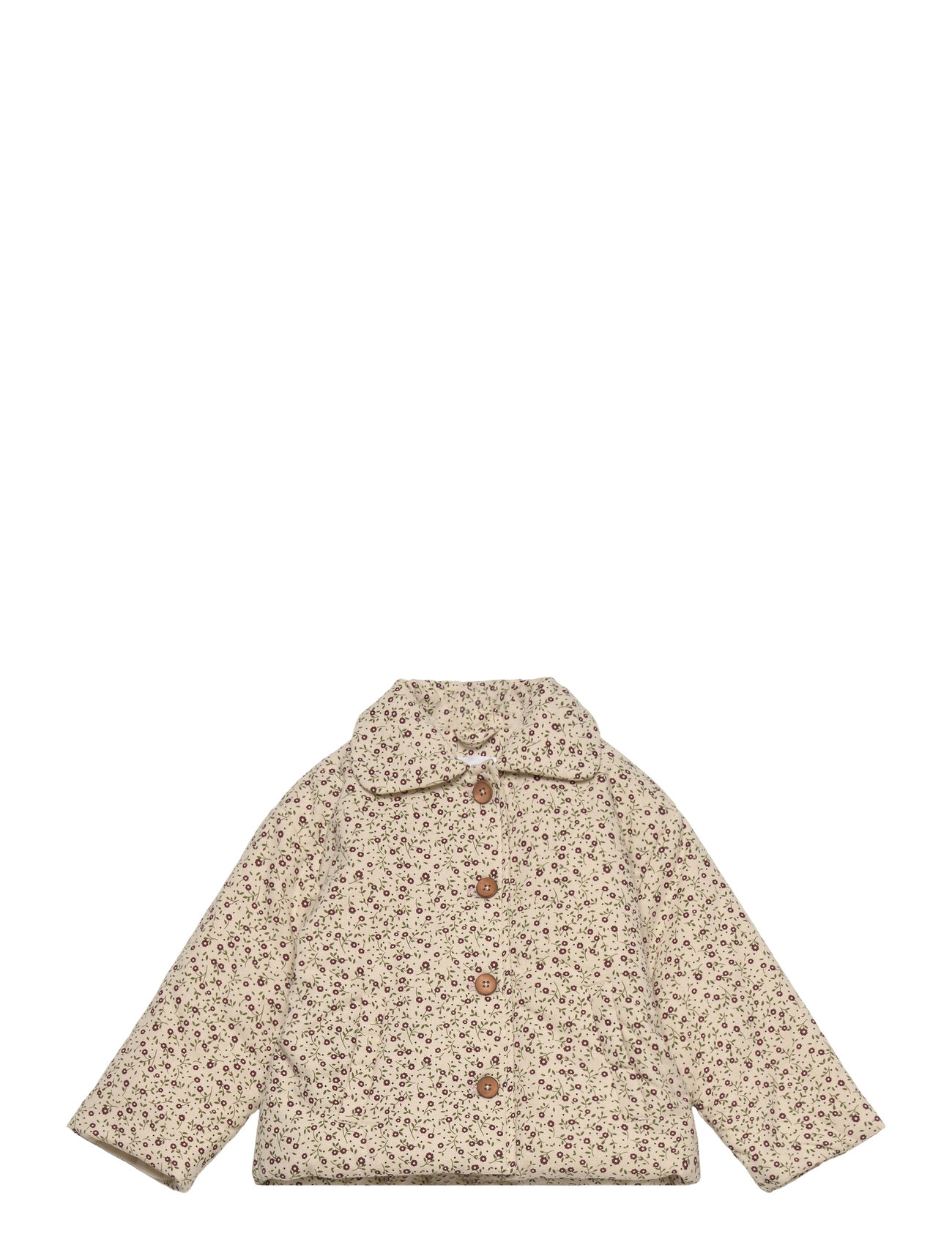 Printed Cotton Coat Cream Mango