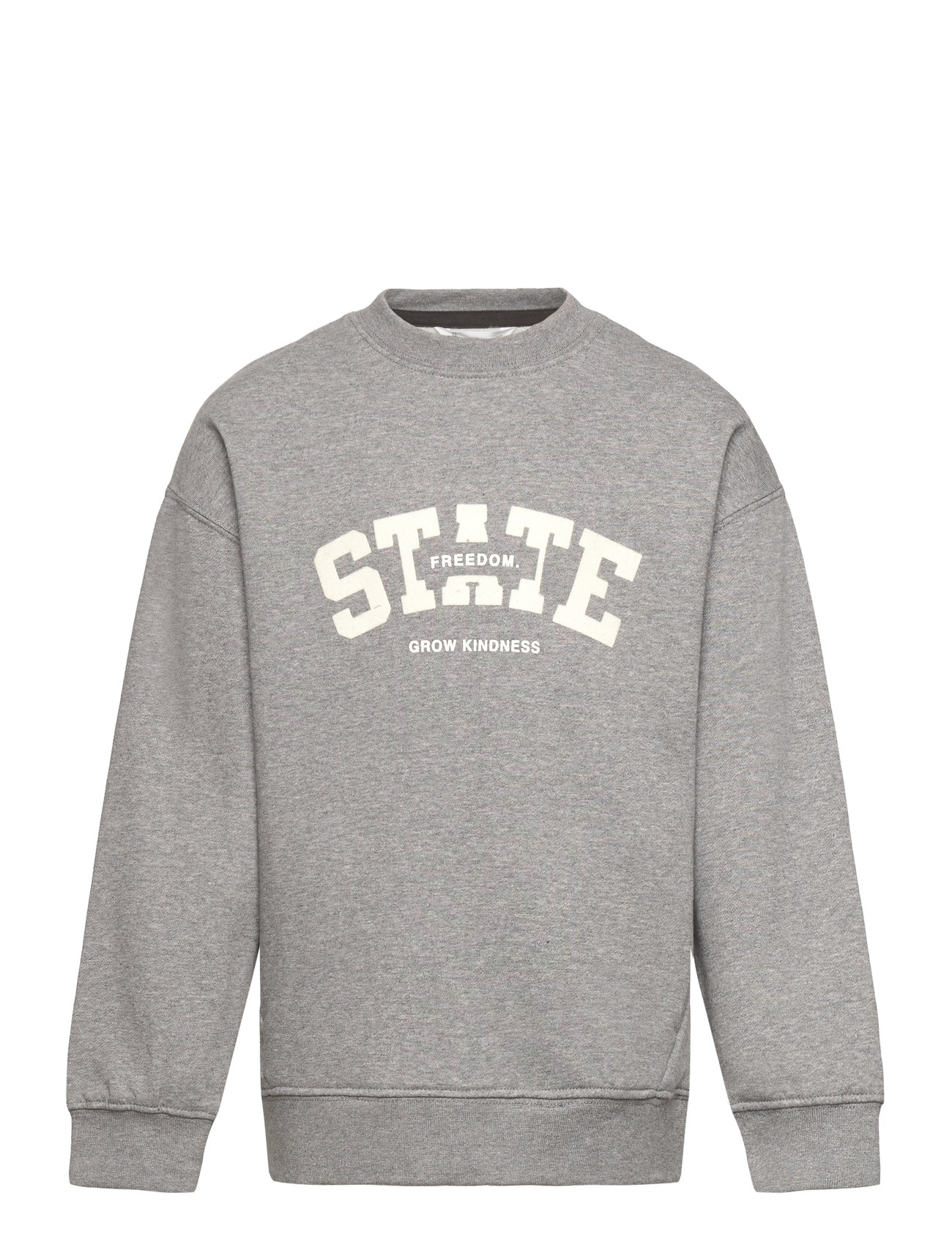 Printed Cotton Sweatshirt Grey Mango 185951