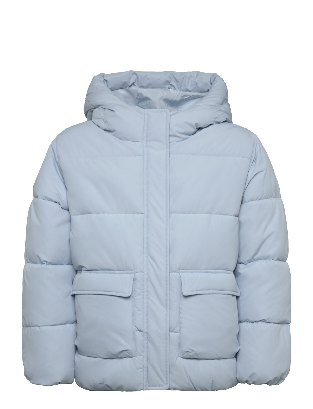 Padded Anorak With Shearling Lining Fôret Jakke Blue Mango