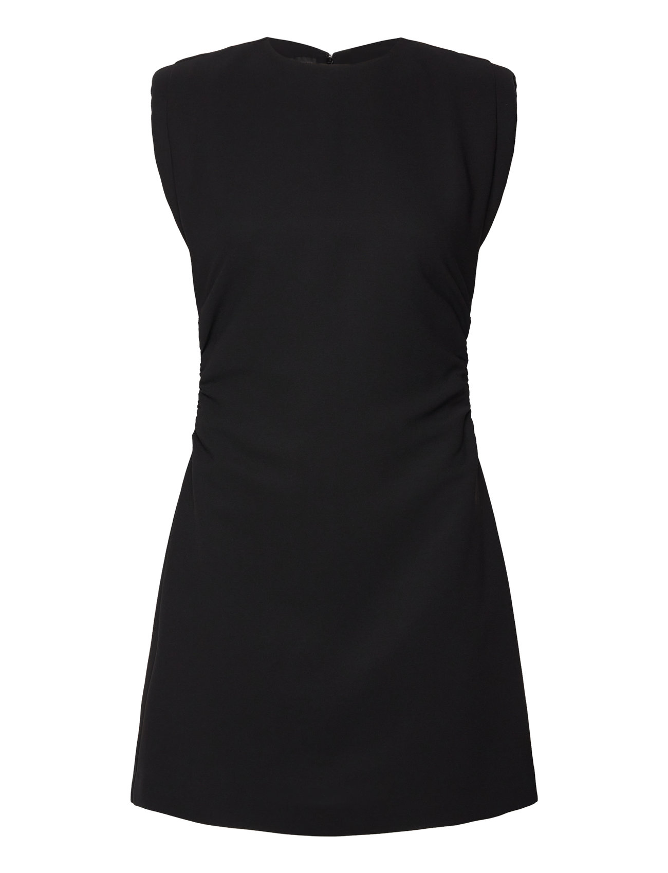 Short Dress With Draped Detail Kort Kjole Black Mango