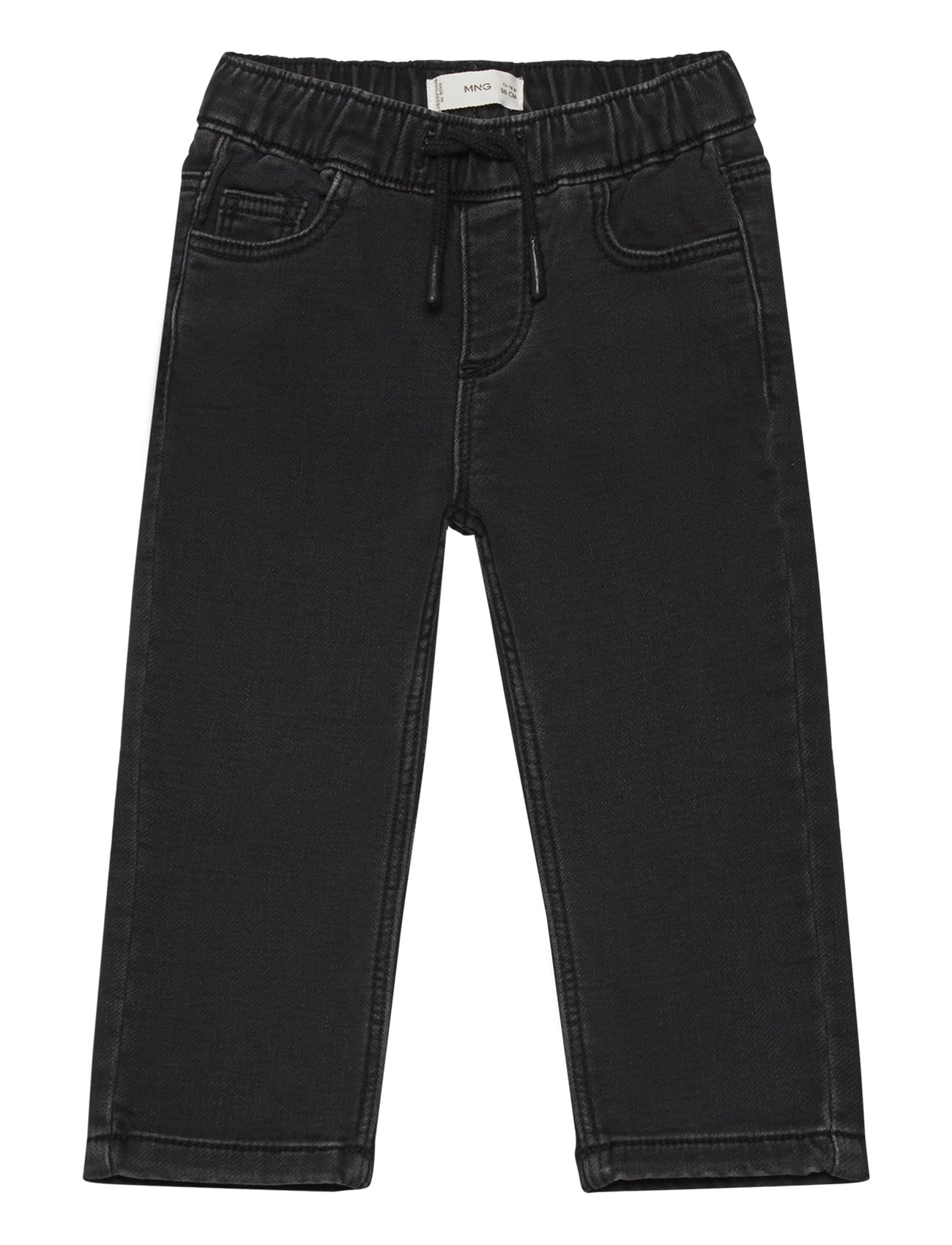 Drawstring Waist Jeans Black Mango