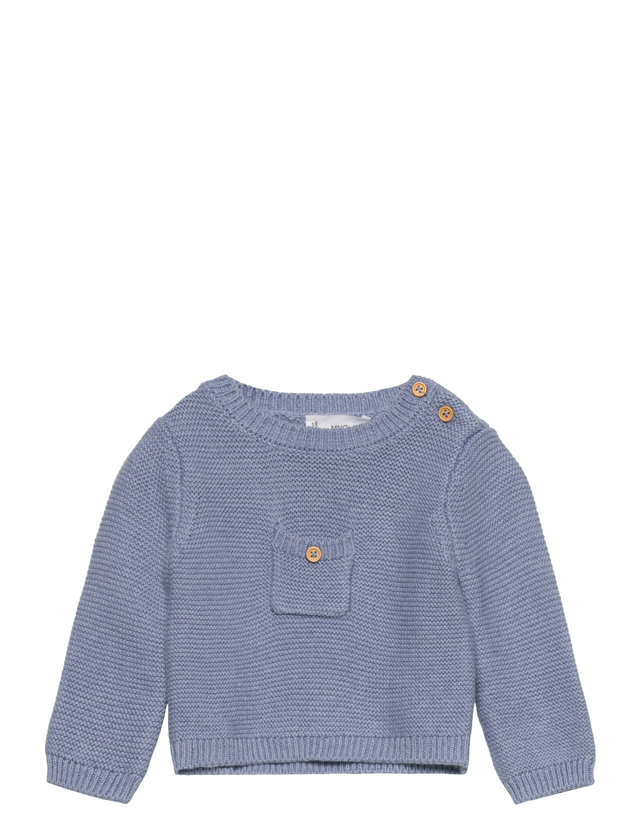 Mango Knit Pocket Sweater Blå