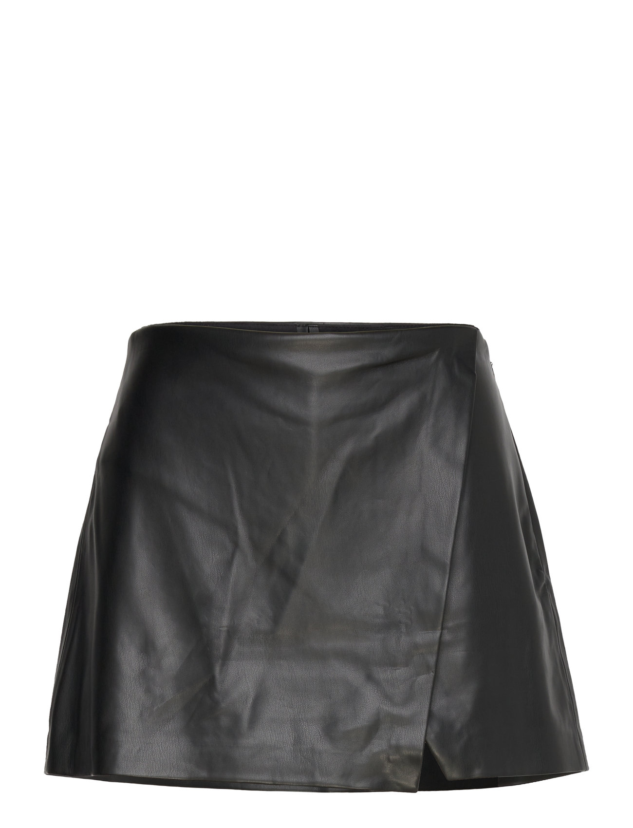 Leather-Effect Culottes Black Mango