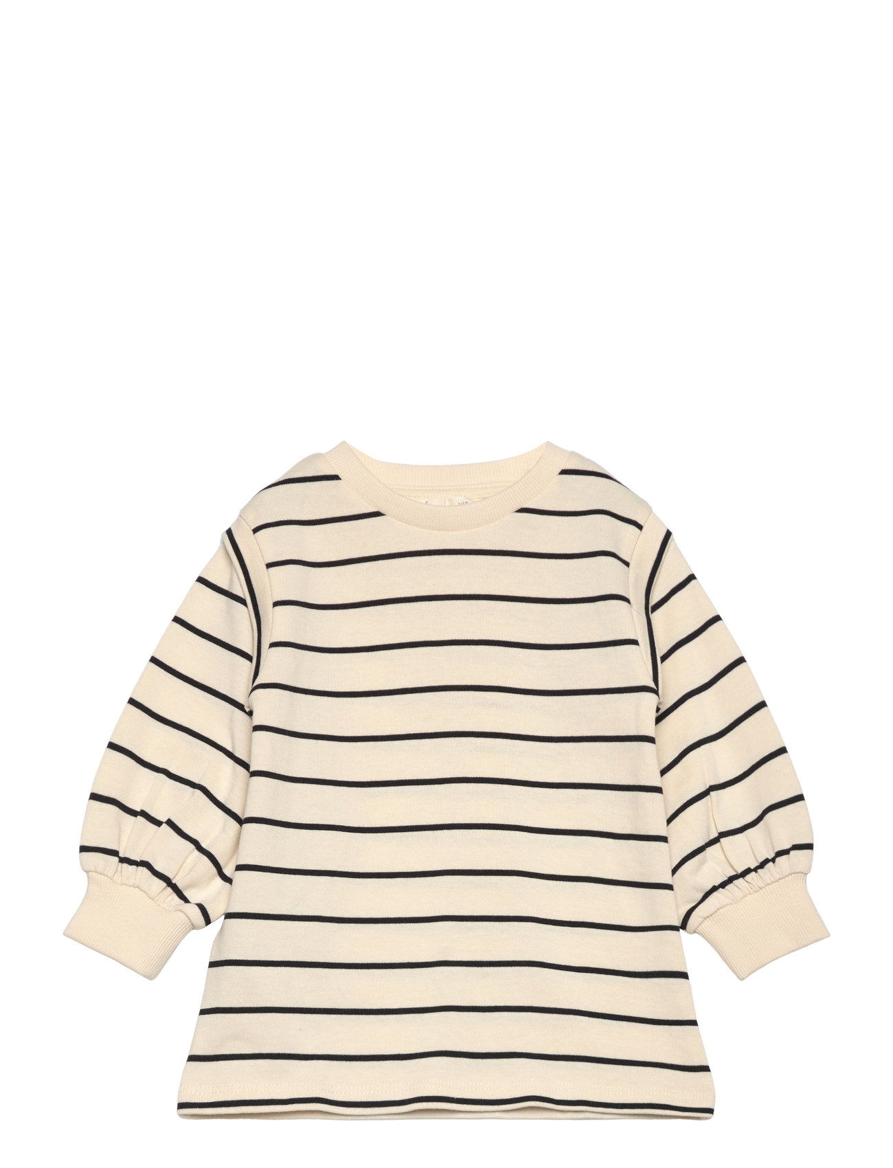 Striped Cotton Dress Beige Mango