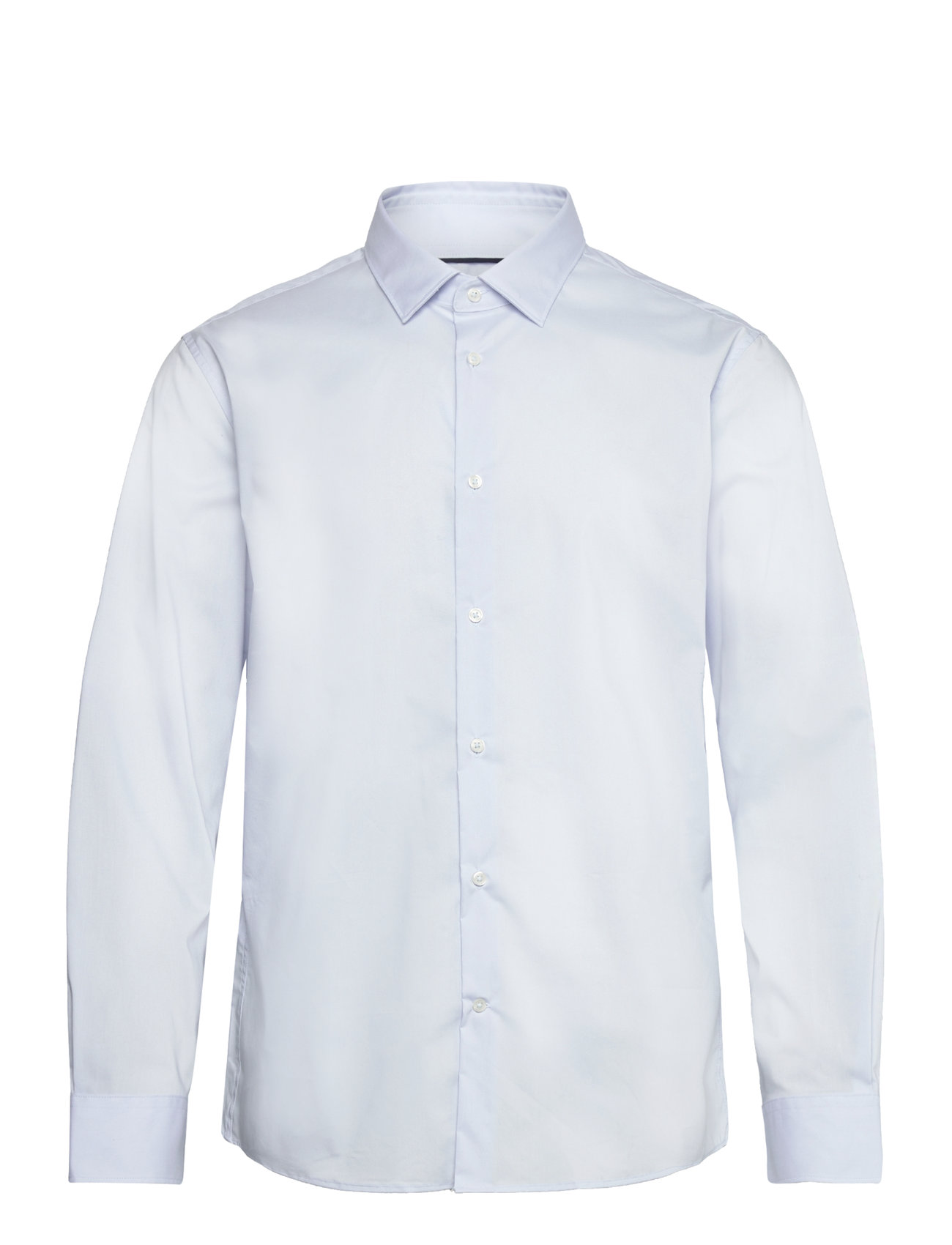 Regular-Fit Stretch Cotton Shirt Blue Mango