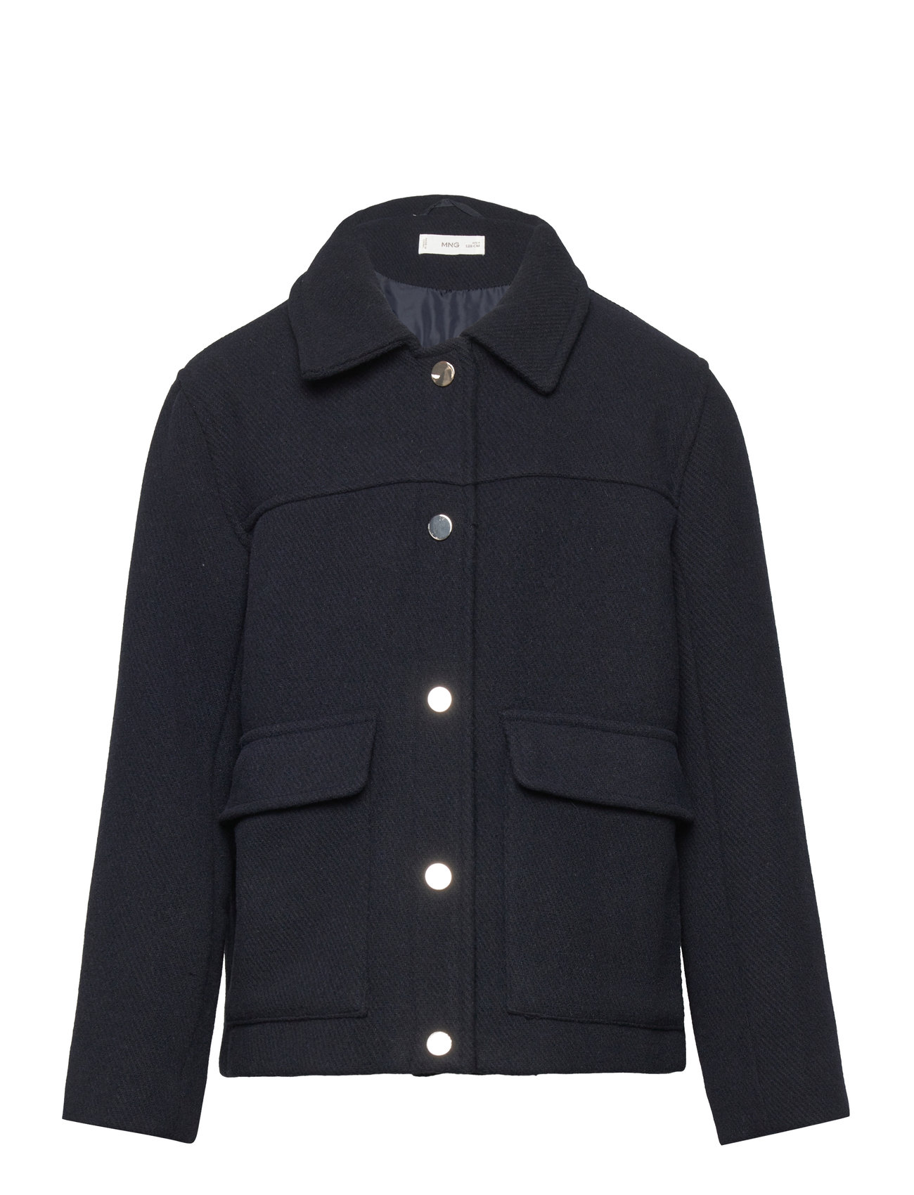 Straight Pocketed Coat Outerwear Jackets & Coats Coats Black Mango