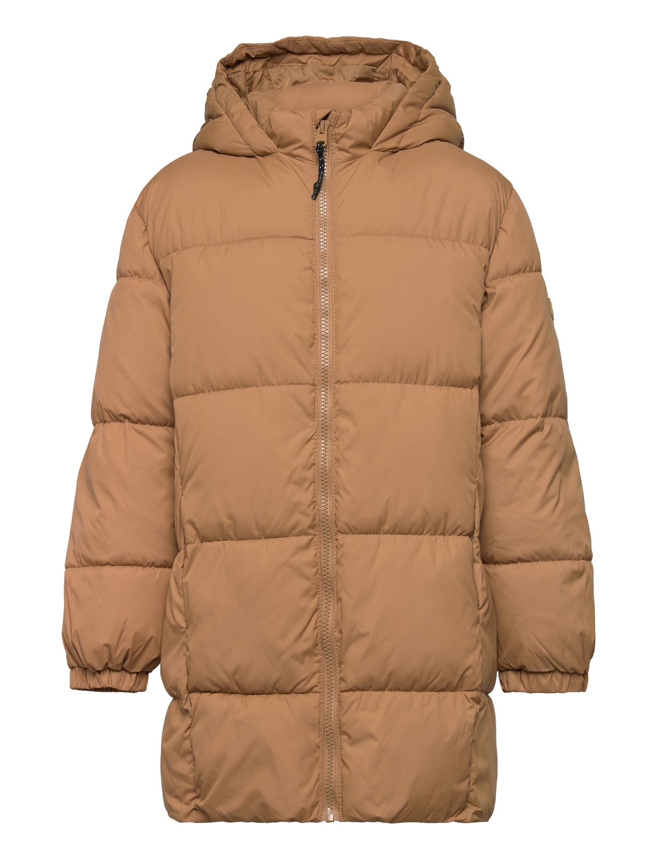 Quilted Long Coat Fôret Jakke Brown Mango