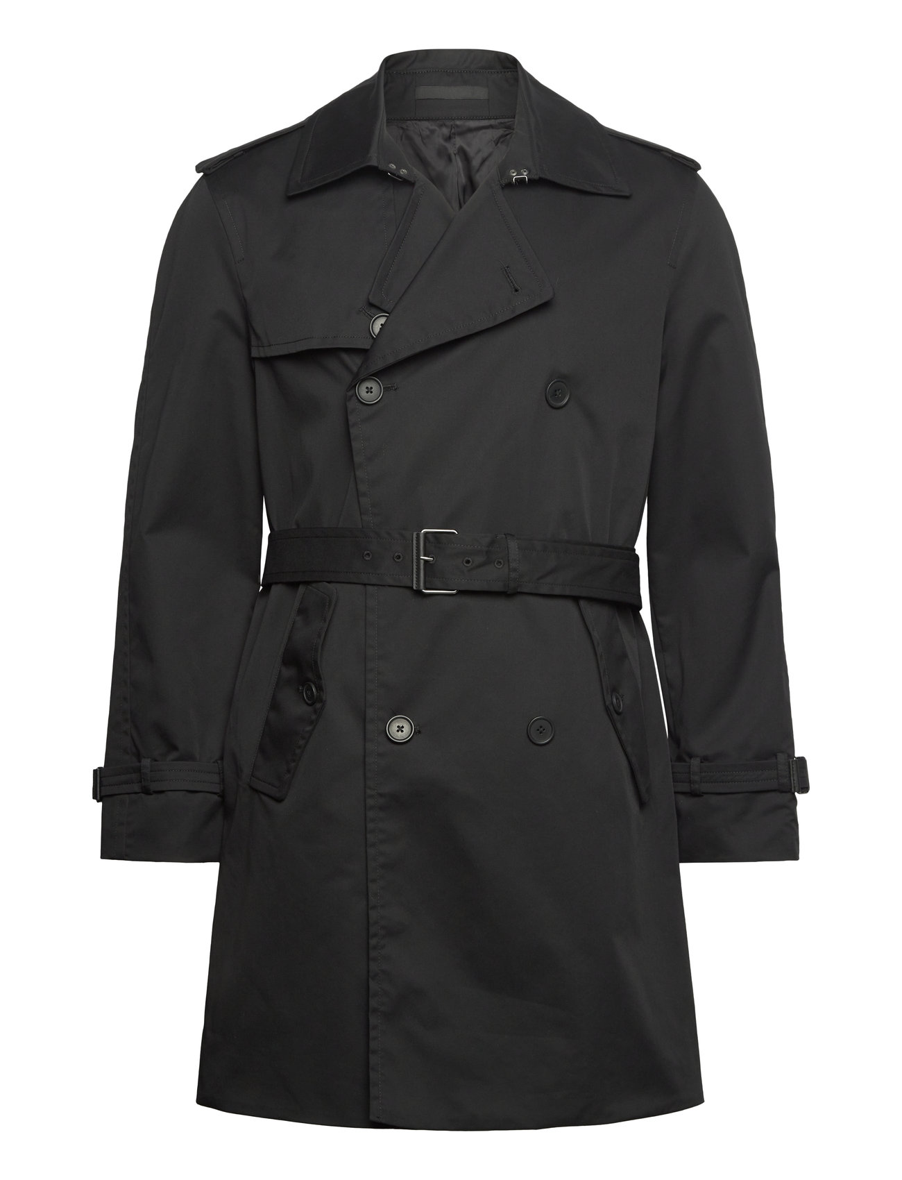 Mango Water-Repellent Trench Coat With Belt Svart