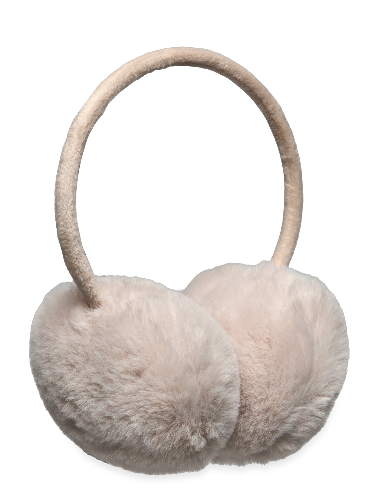 Mango Fur-Effect Earmuffs Beige