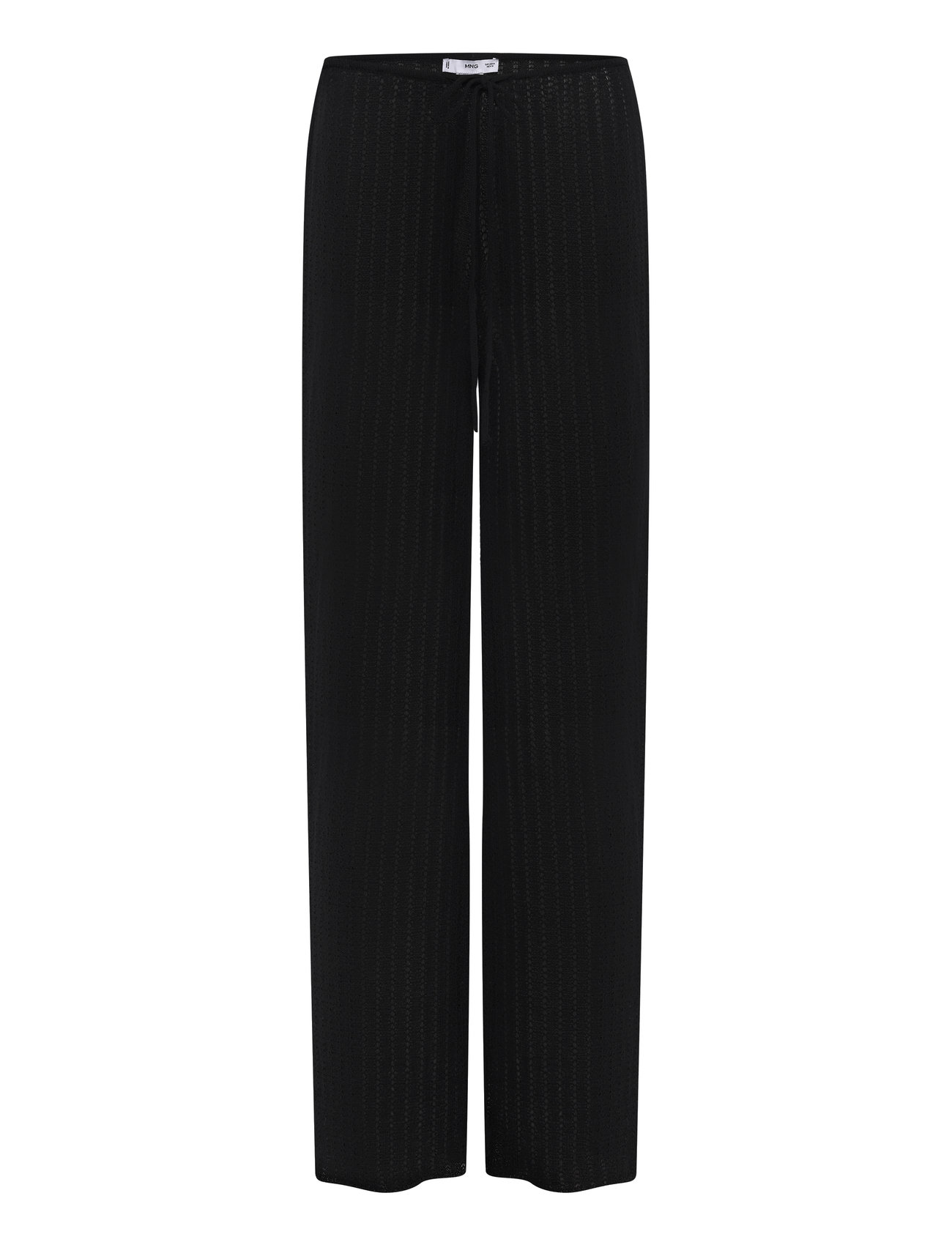 Straight Knitted Trousers Black Mango