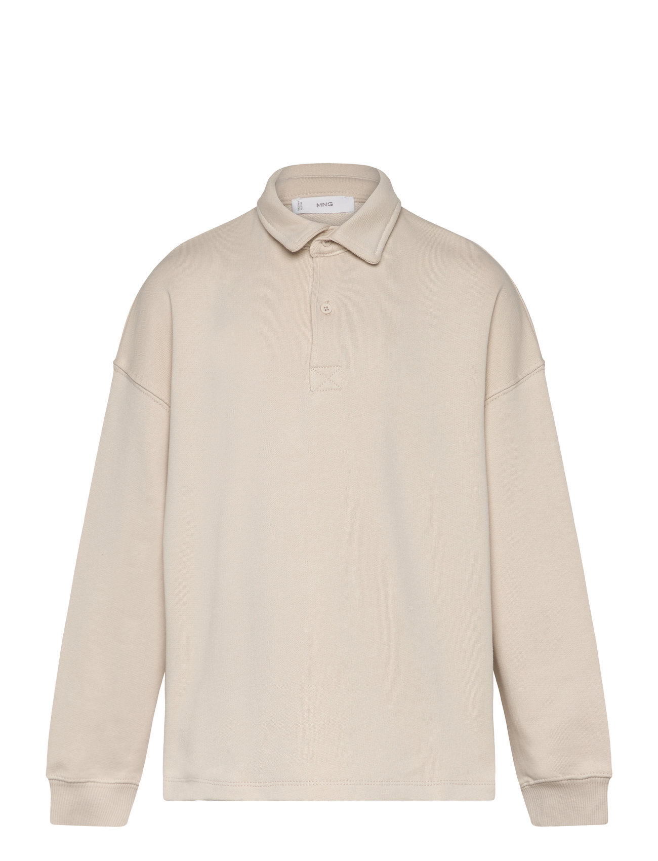 Long Sleeves Cotton Polo Cream Mango