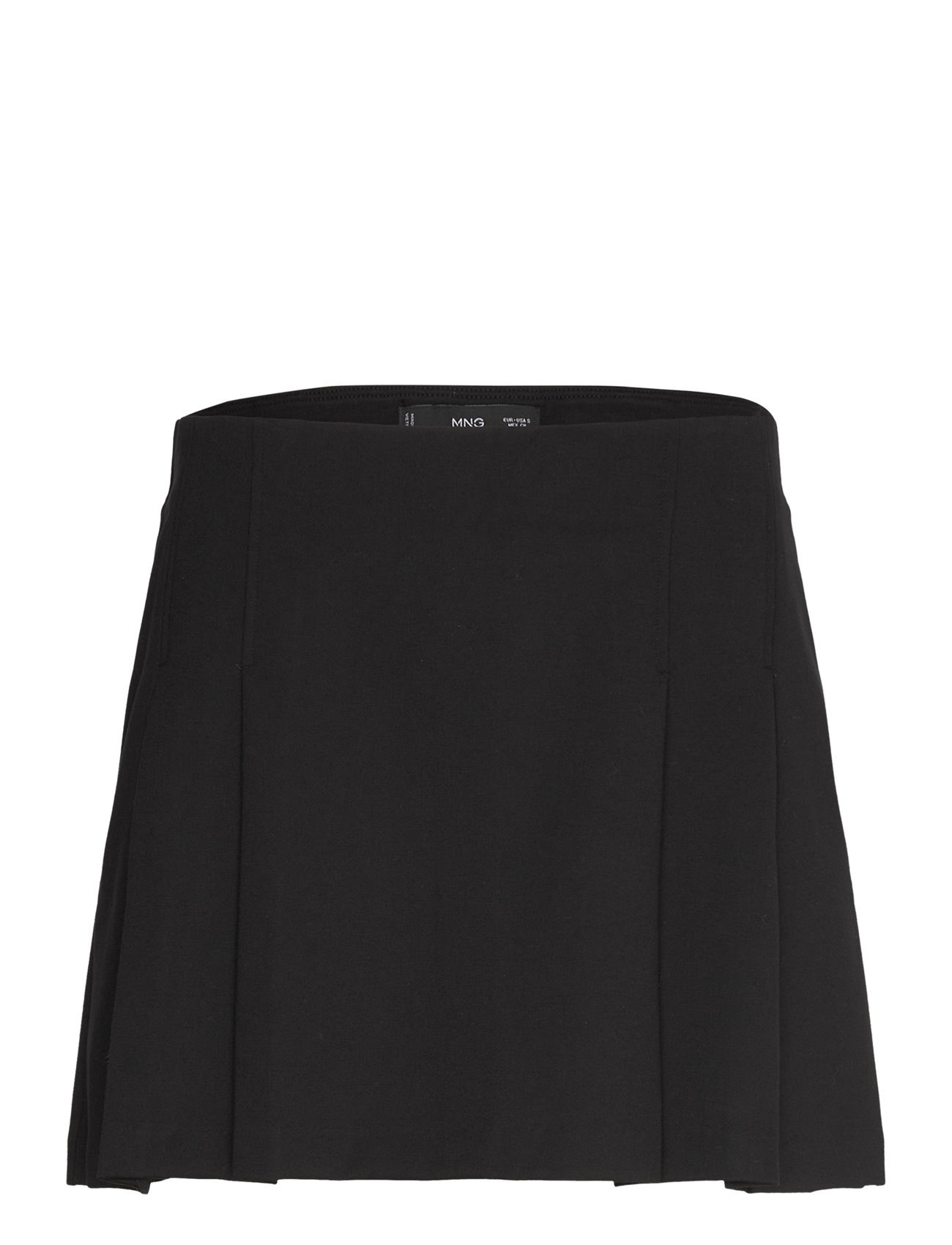 Mango Pleated Mini-Skirt Svart