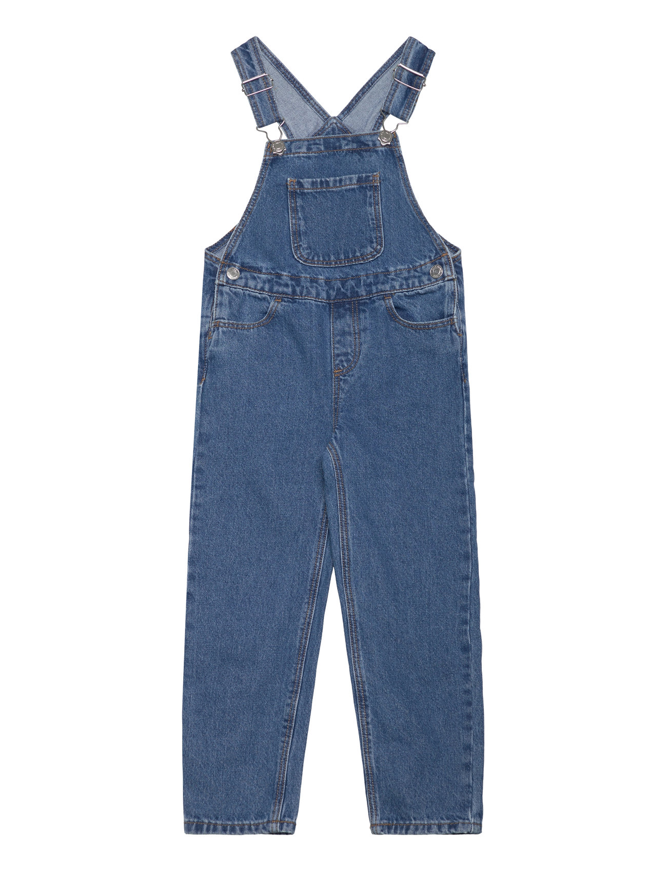Long Denim Dungarees Blue Mango