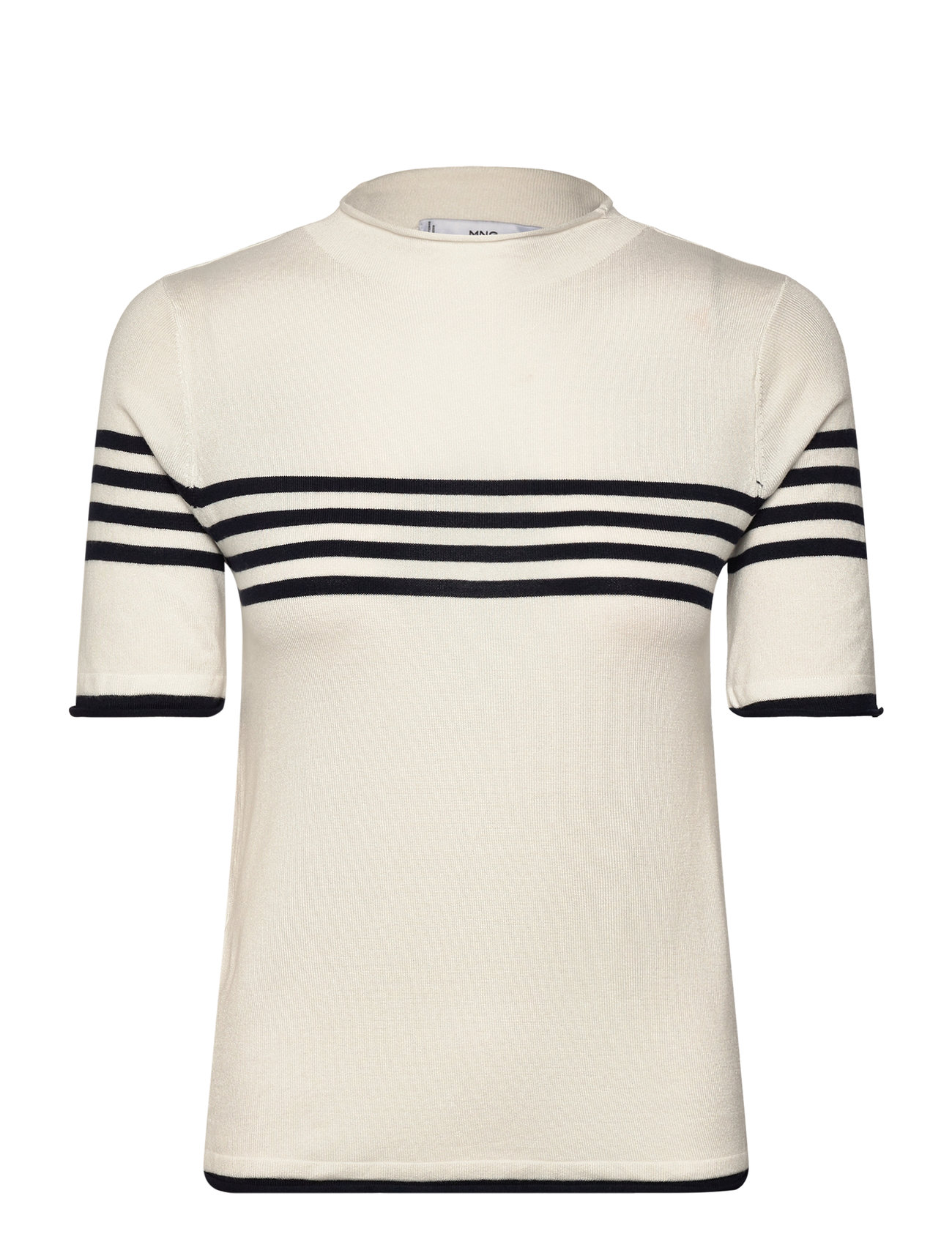 Fine-Knit Striped Sweater Beige Mango